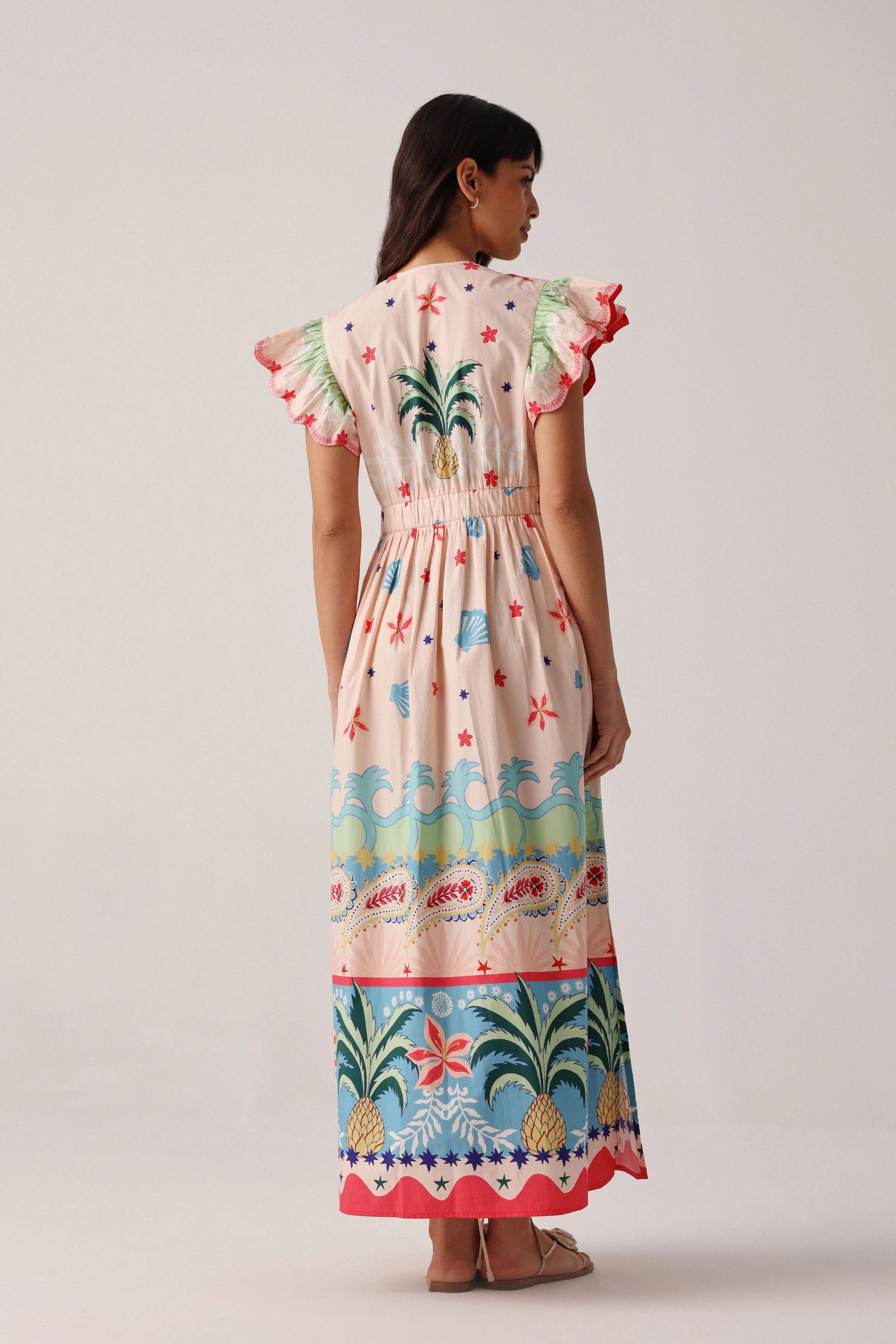 Estella Maxi Ananas Dress