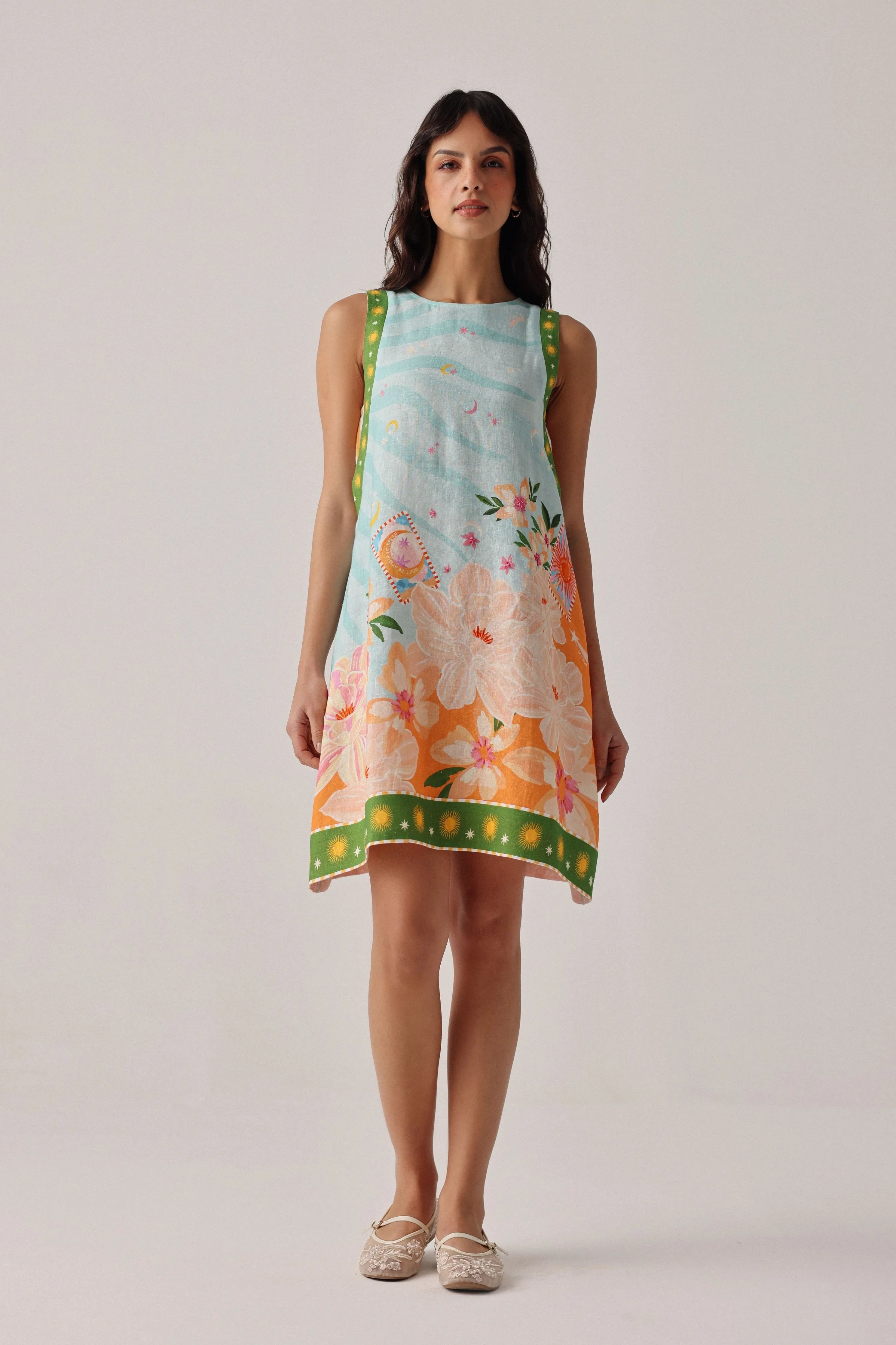 Harper Mini Azure Dress