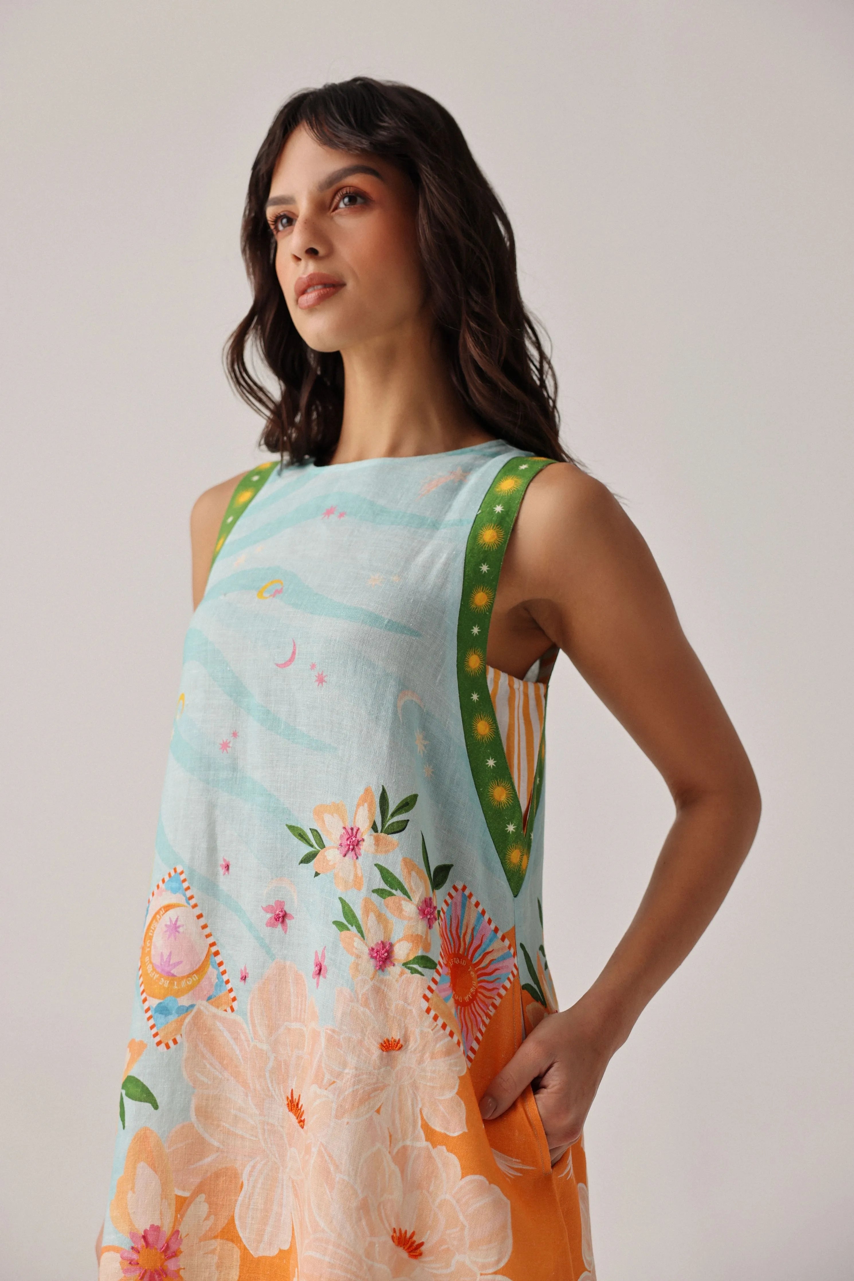 Harper Mini Azure Dress
