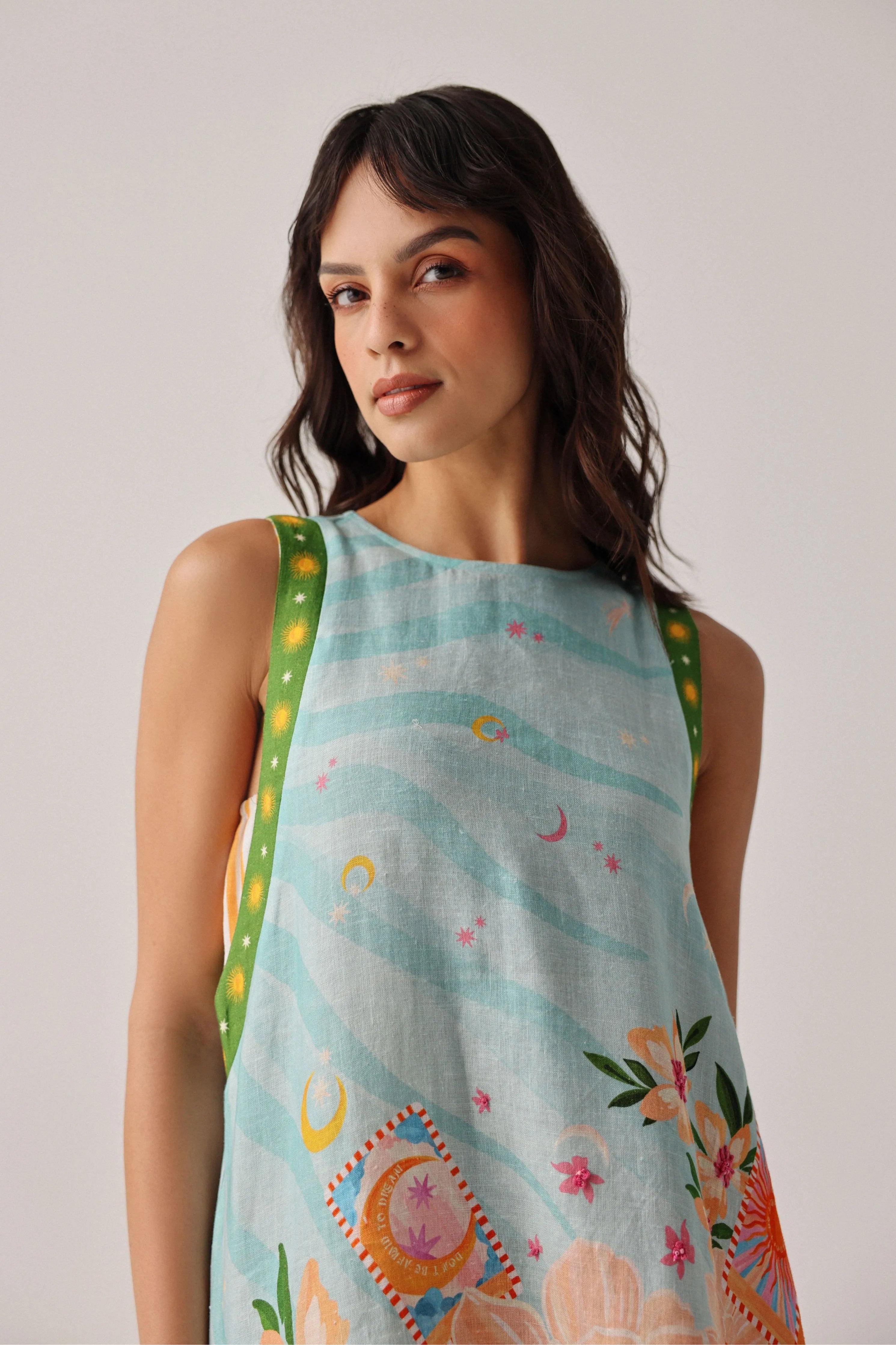 Harper Mini Azure Dress