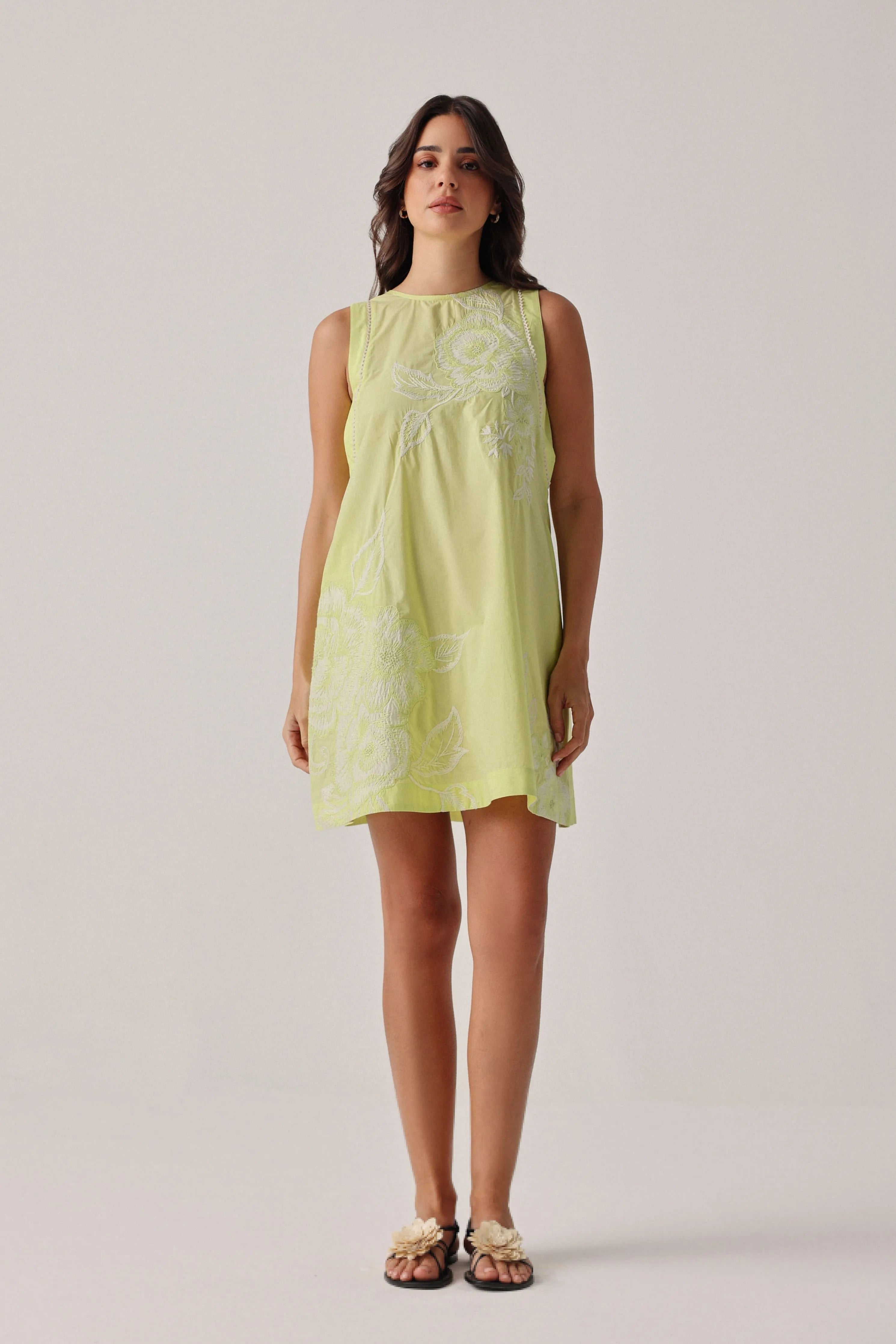 Harper Mini Lime Dress