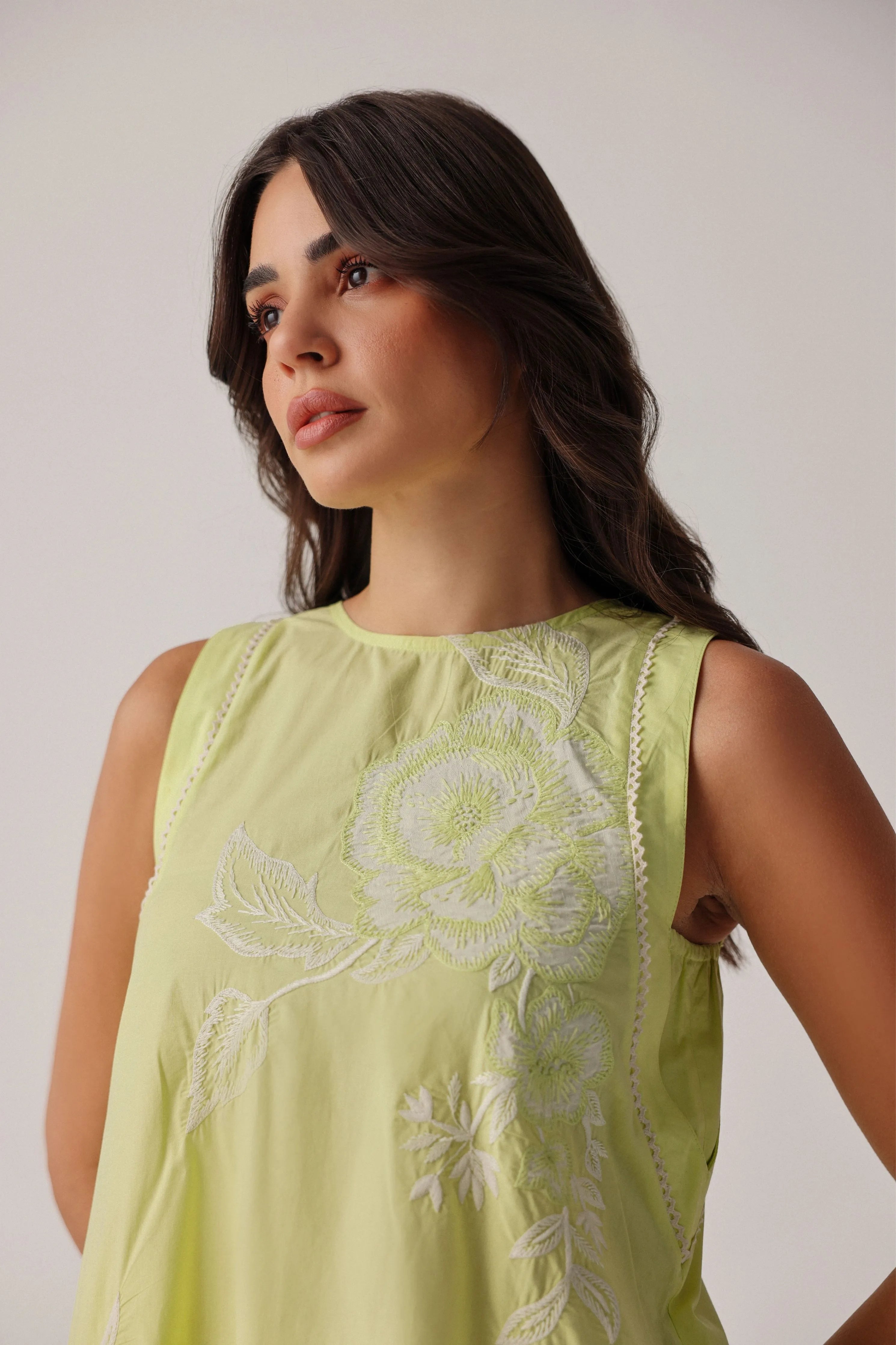 Harper Mini Lime Dress