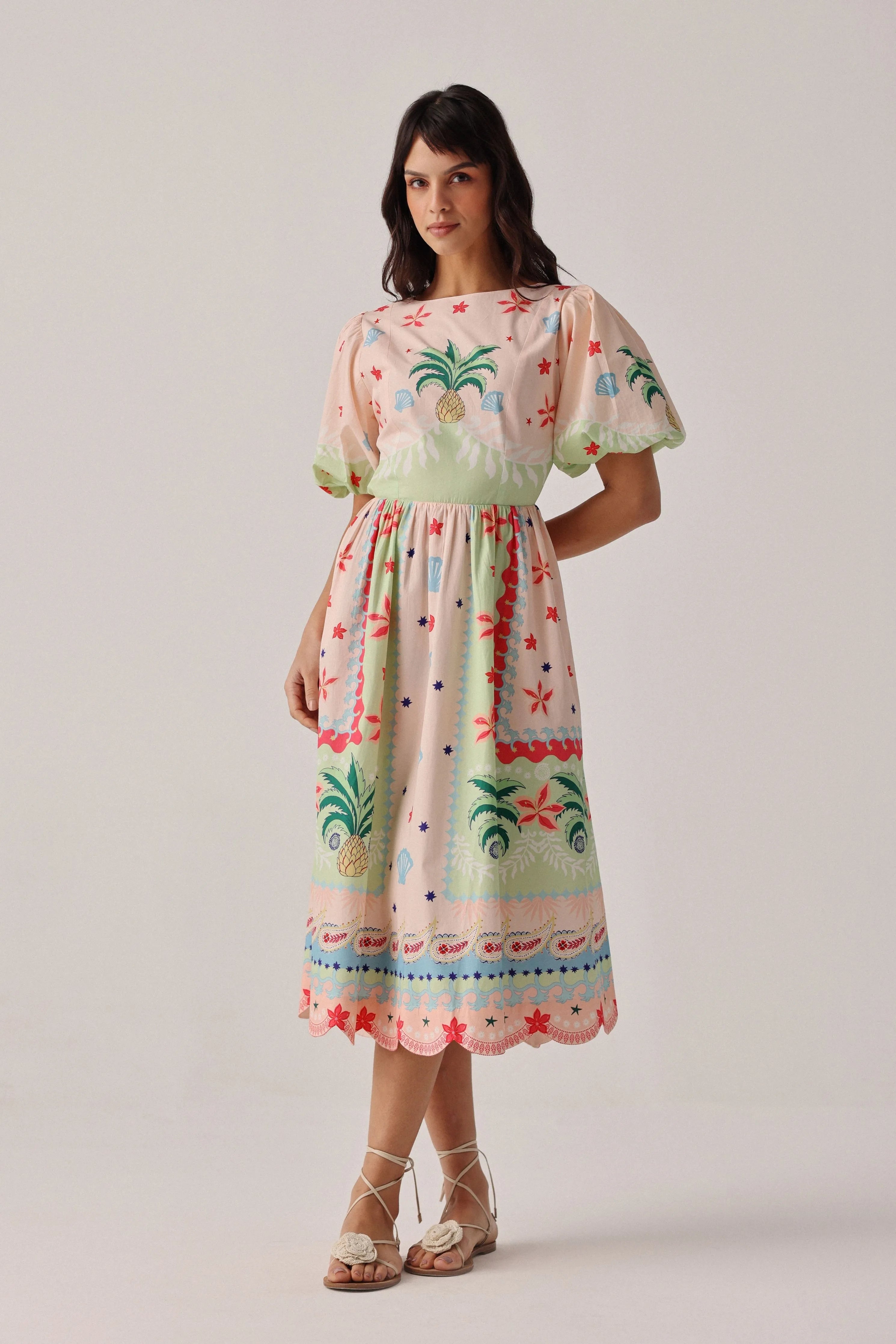 Lyla Midi Ananas Dress