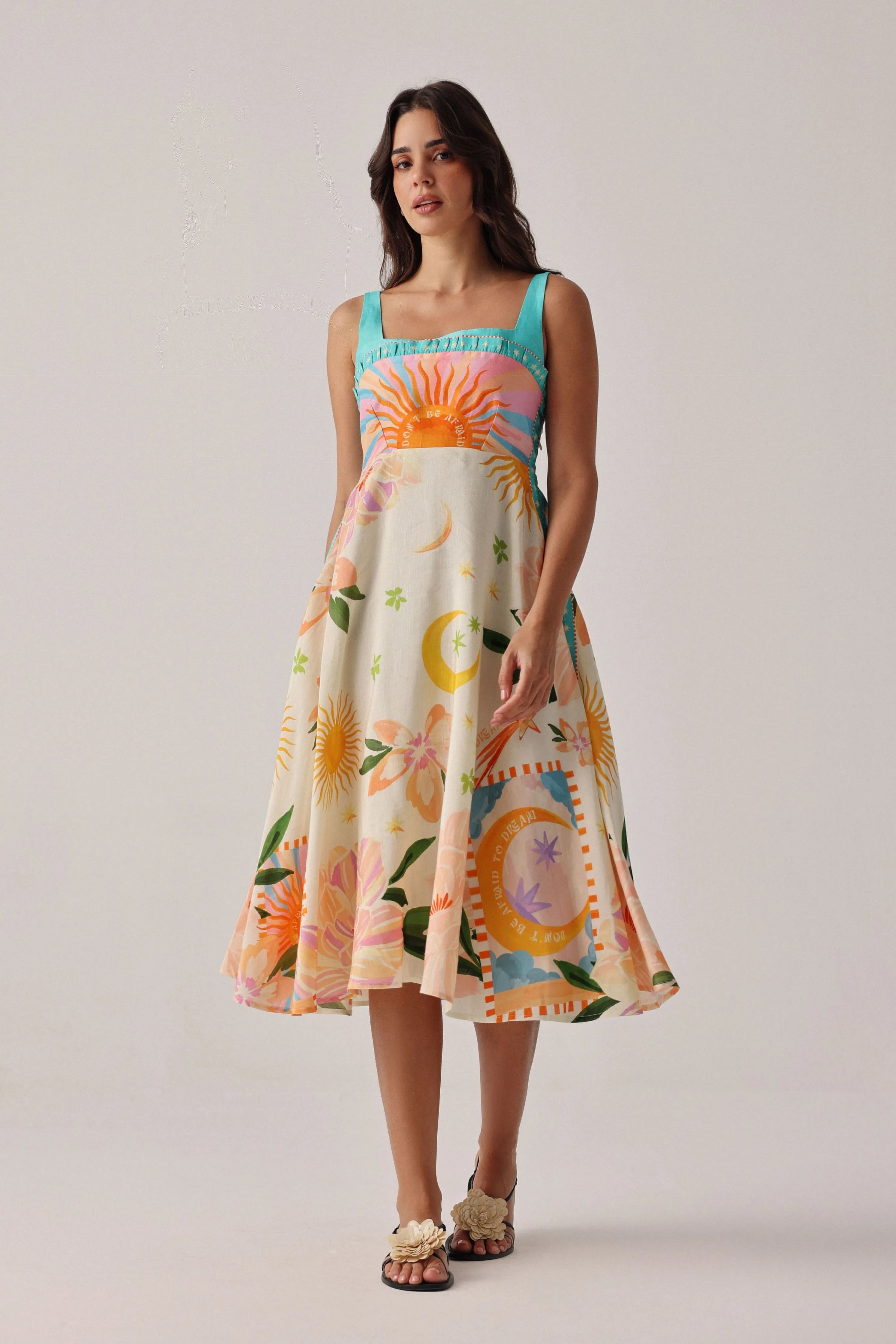 Nora Midi Azure Dress