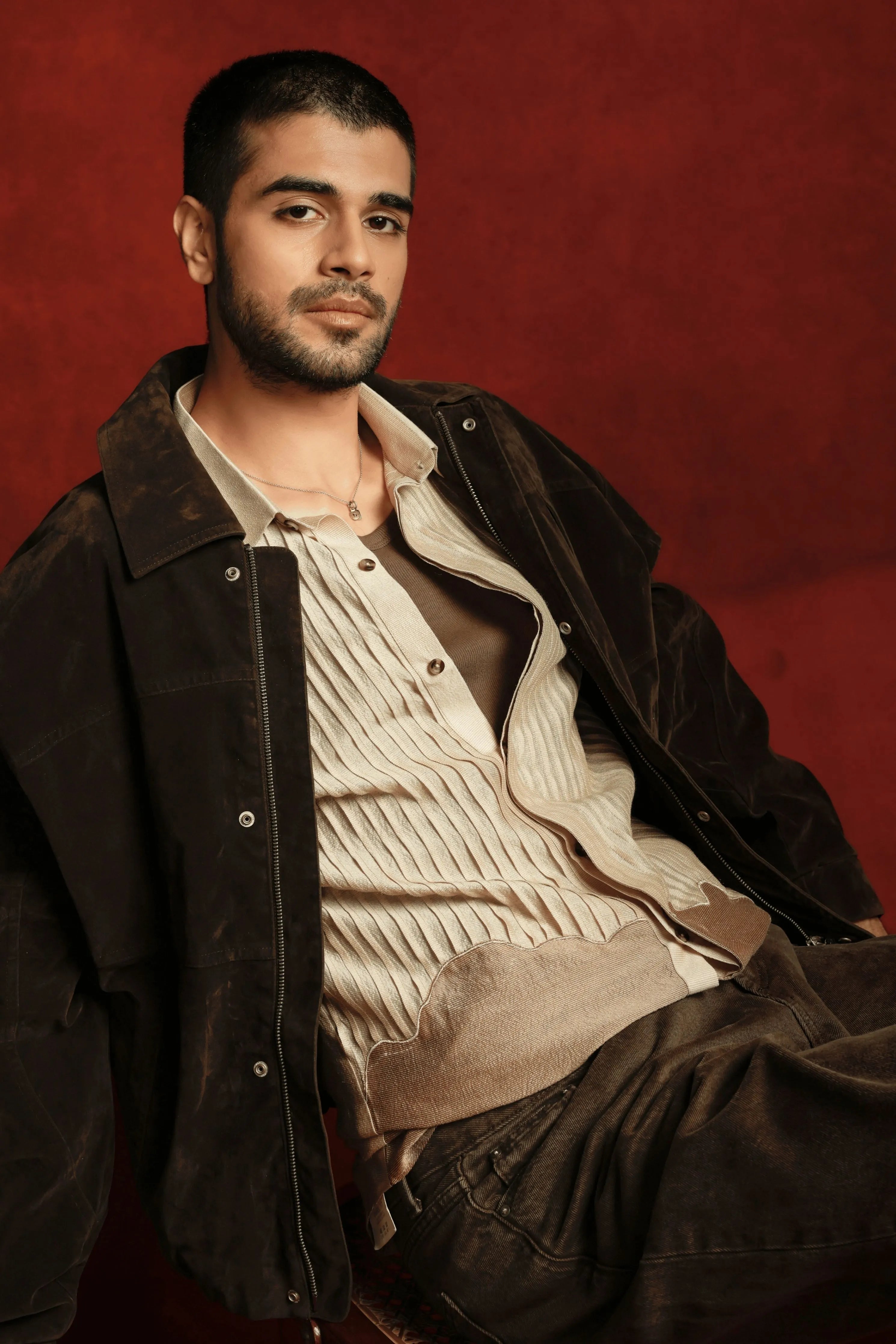 Graphite Grove Beige Shirt