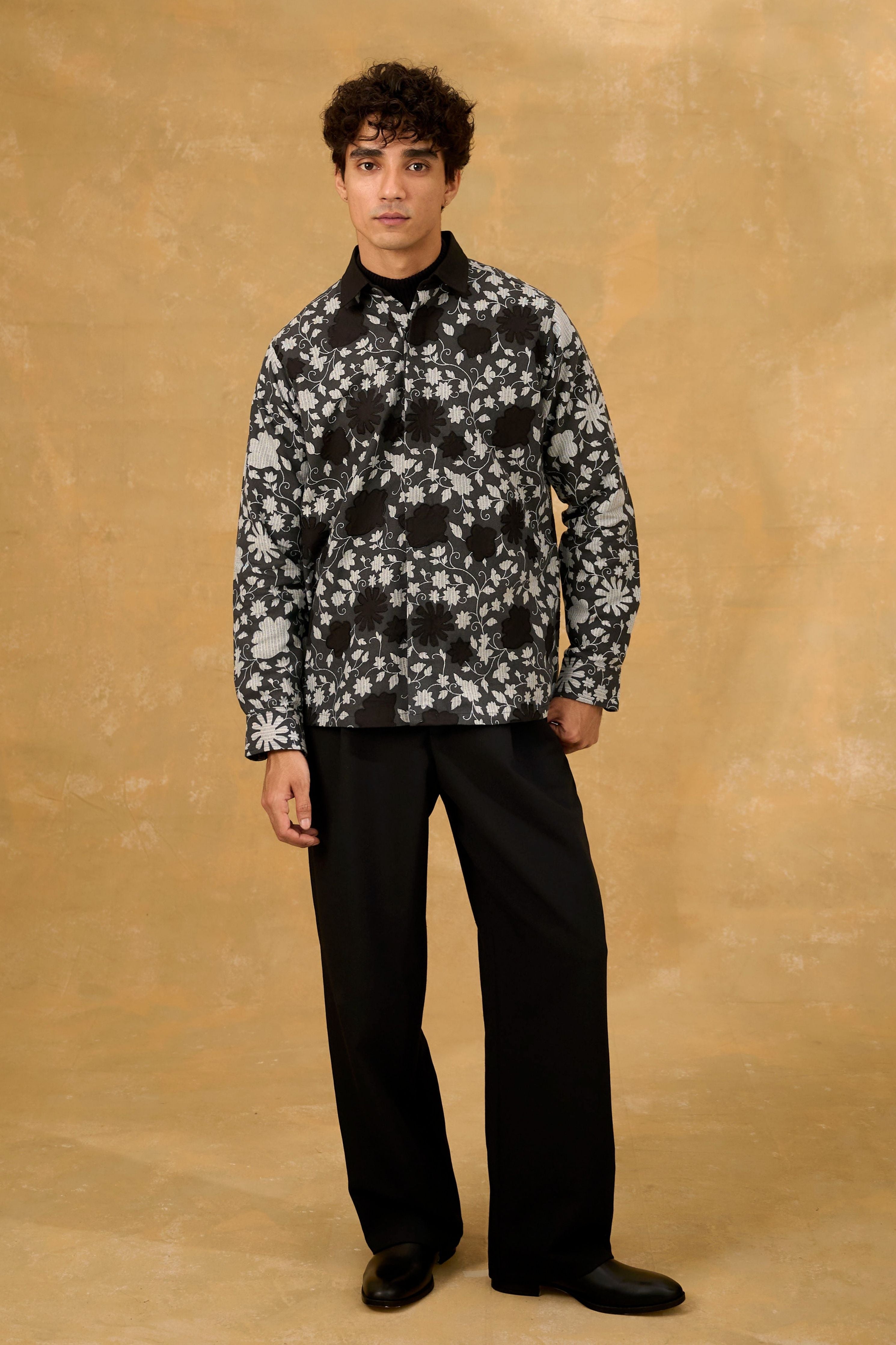 Midnight Petal Shacket