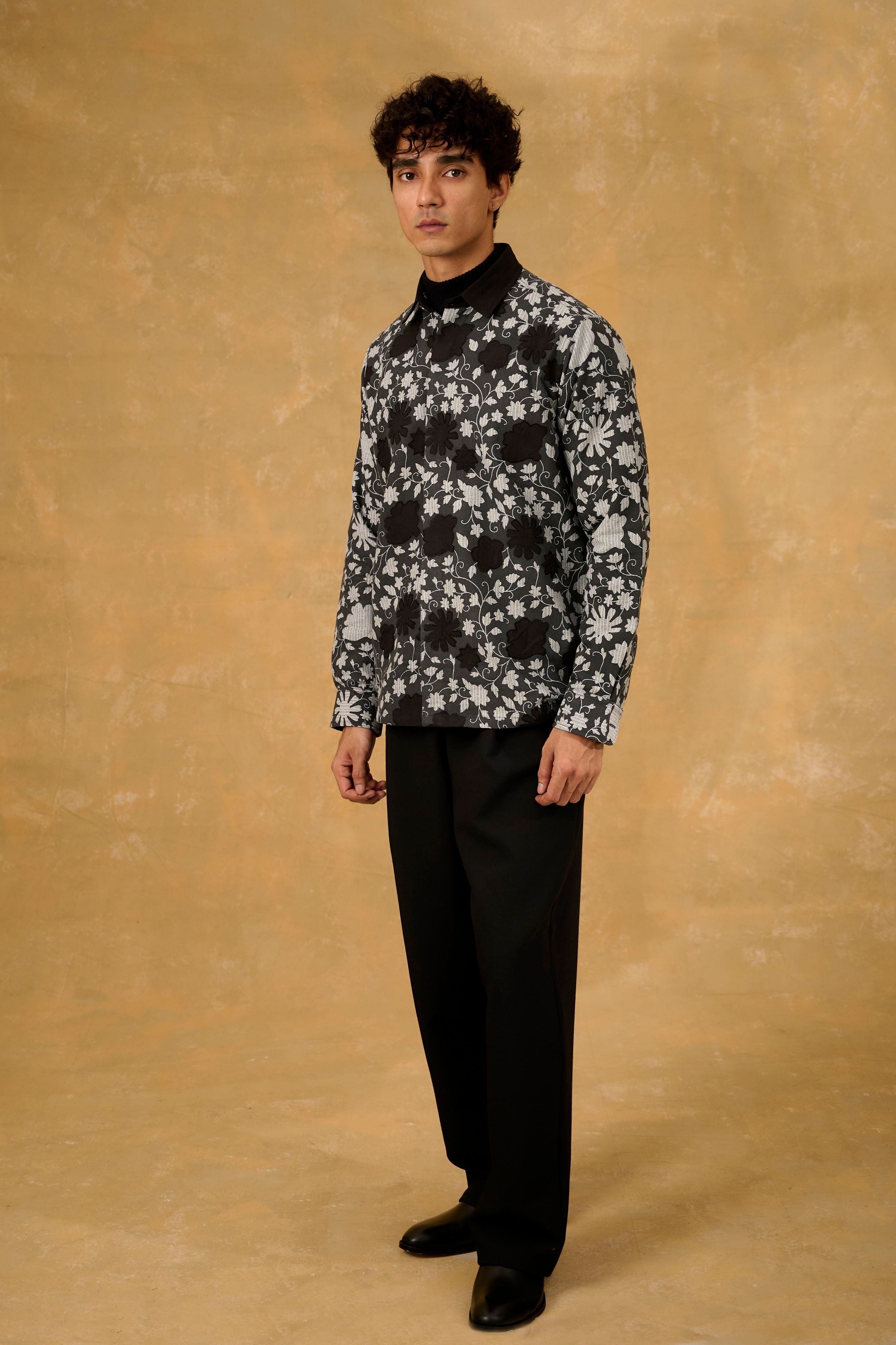 Midnight Petal Shacket