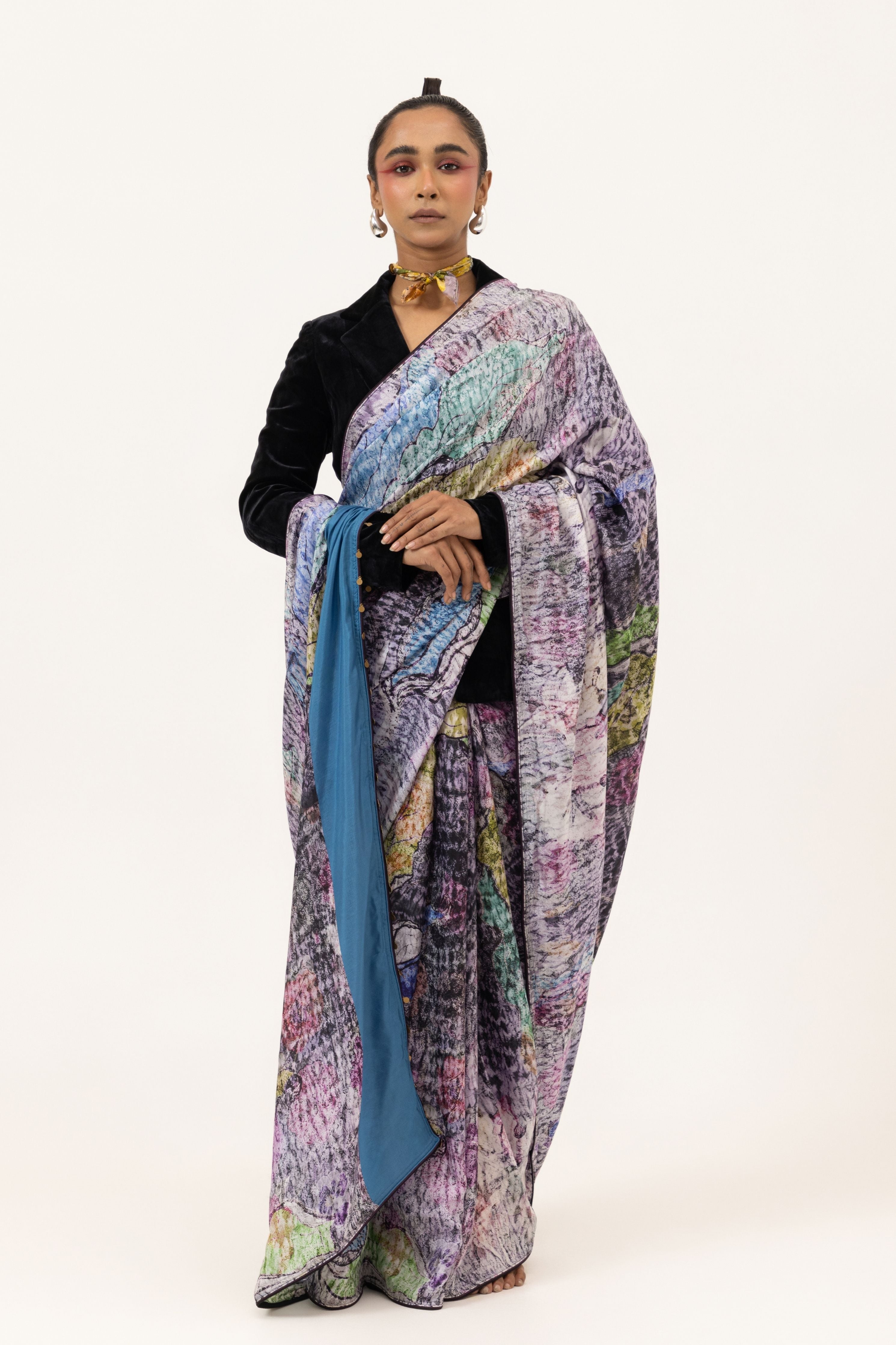 Lavender Drift Silk Saree