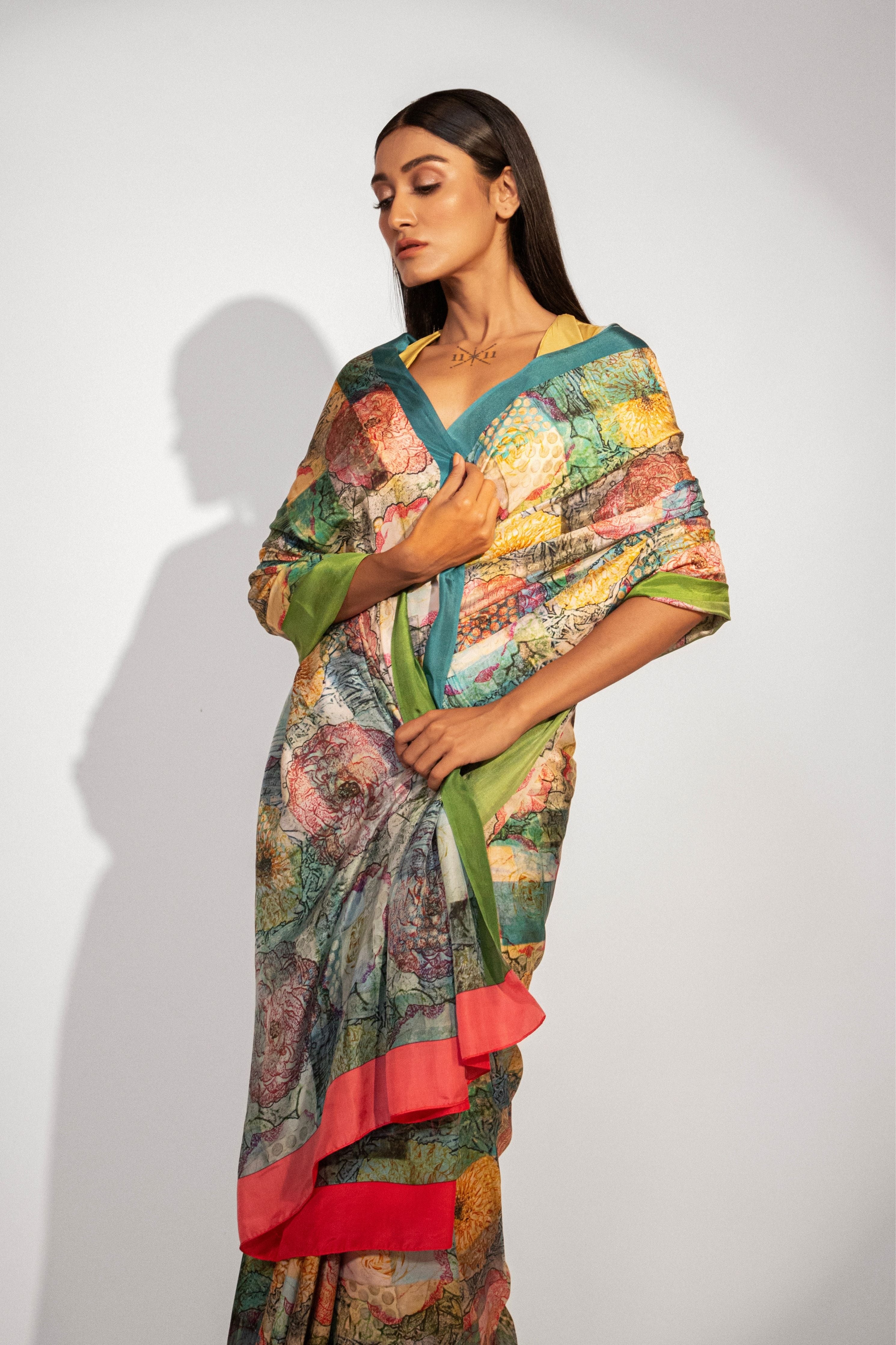 Garden Oasis Silk Saree