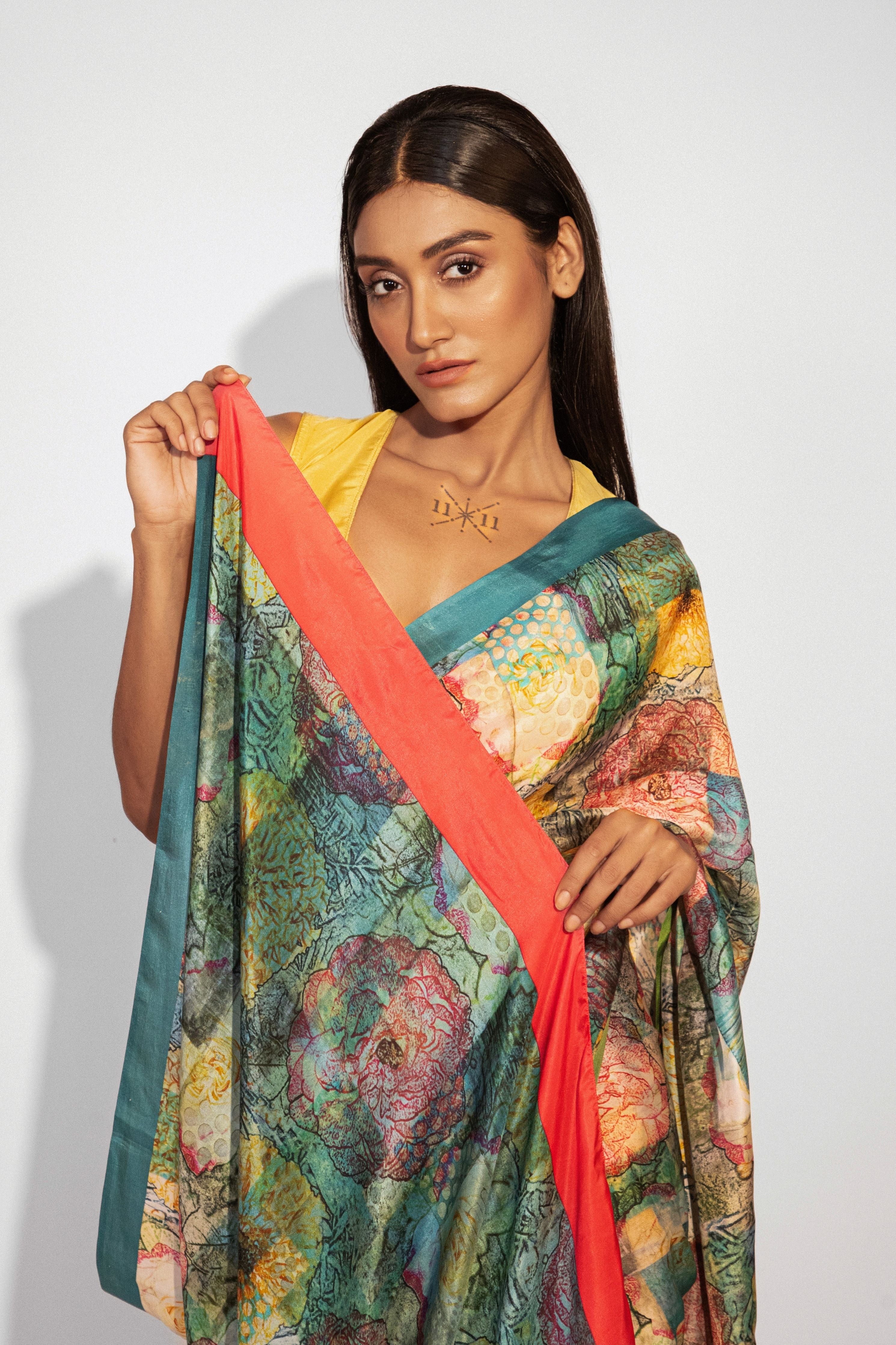 Garden Oasis Silk Saree