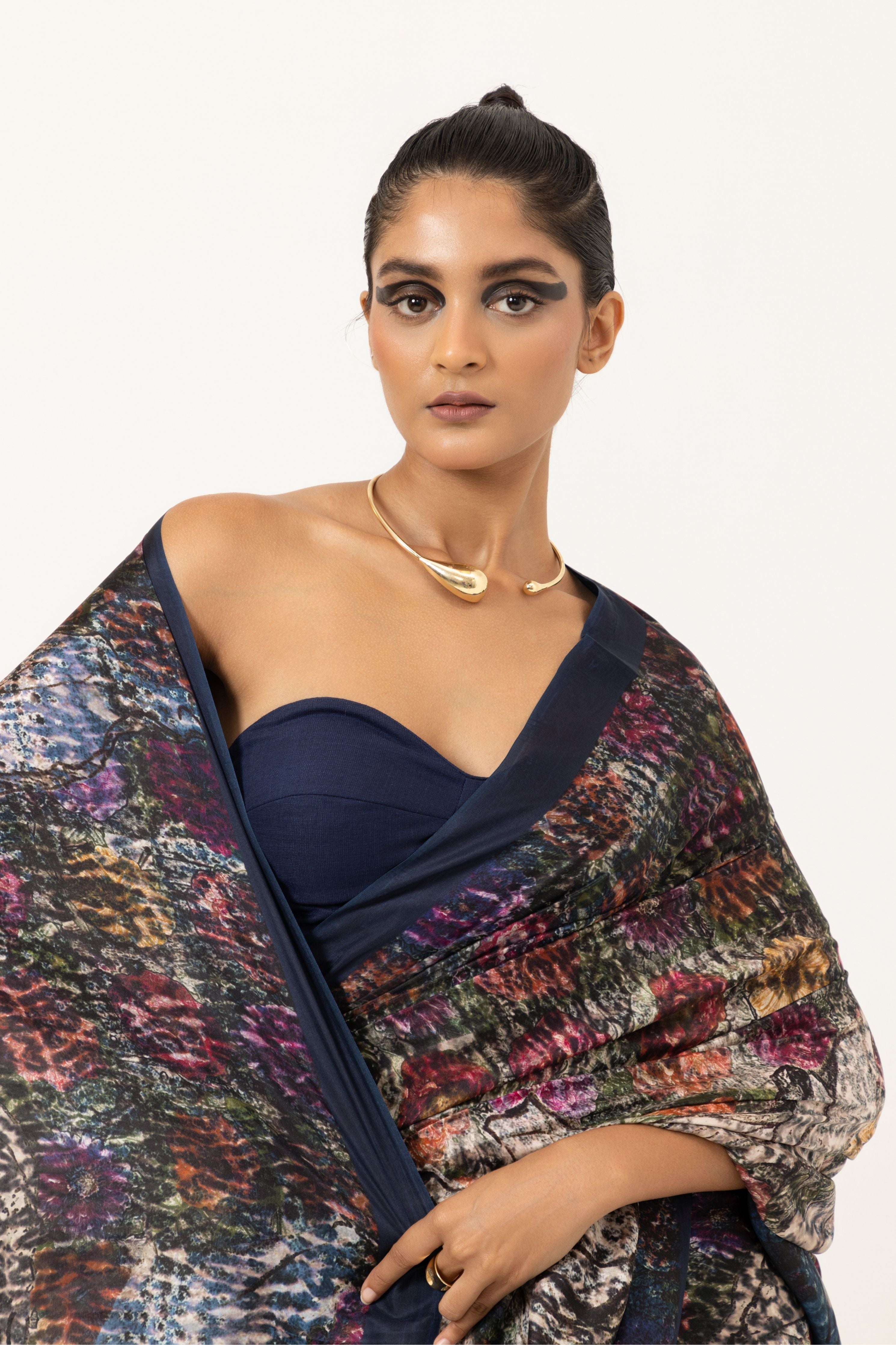 Whispering Bloom Silk Saree