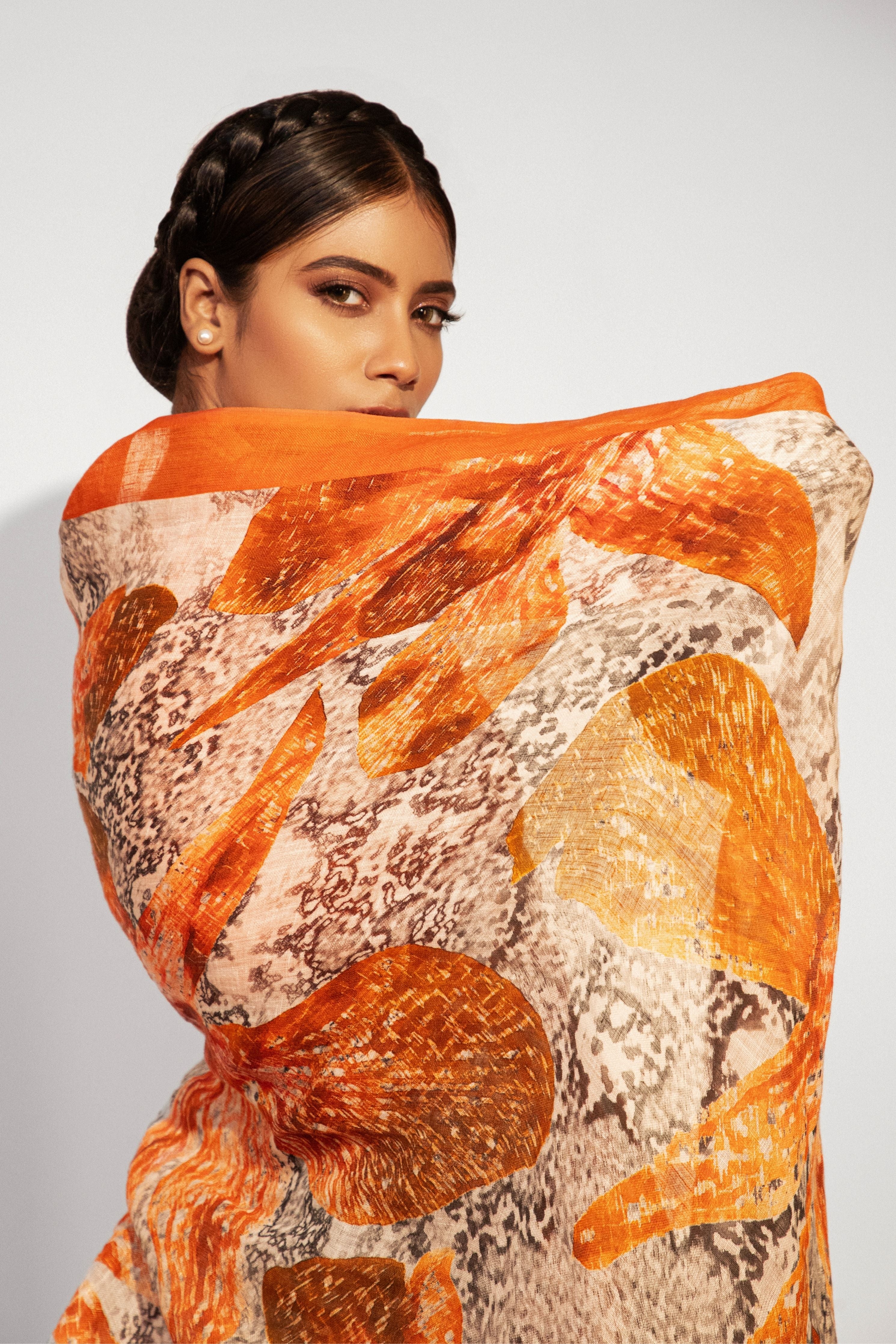 Orchid Symphony Organza Saree