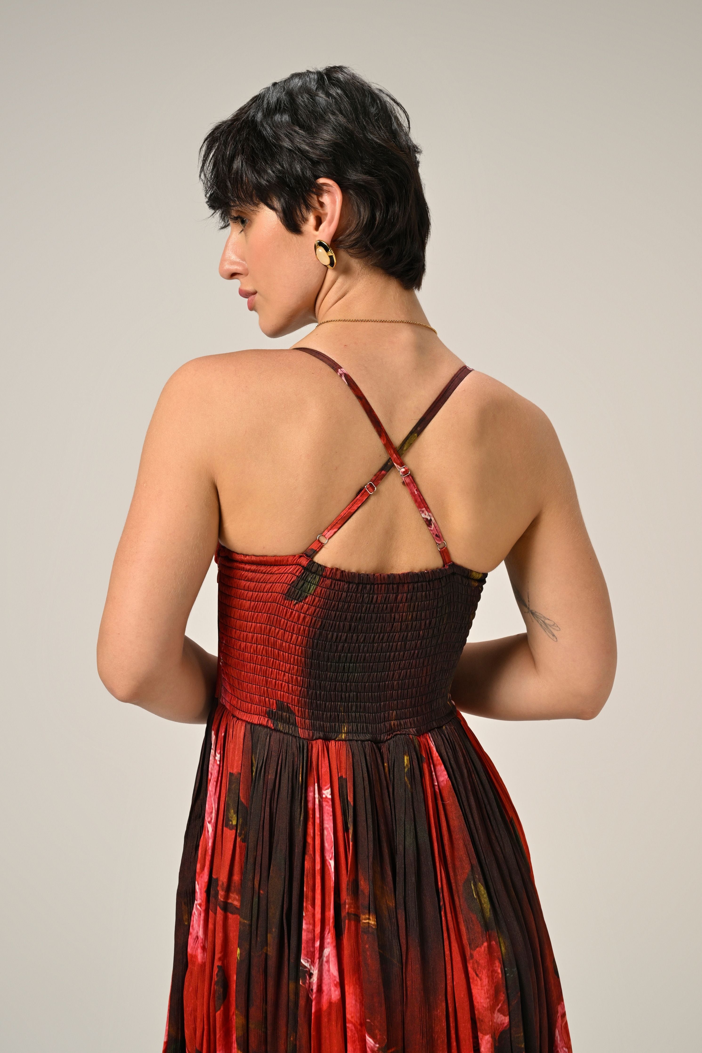 Midnight Rose Structured Dress