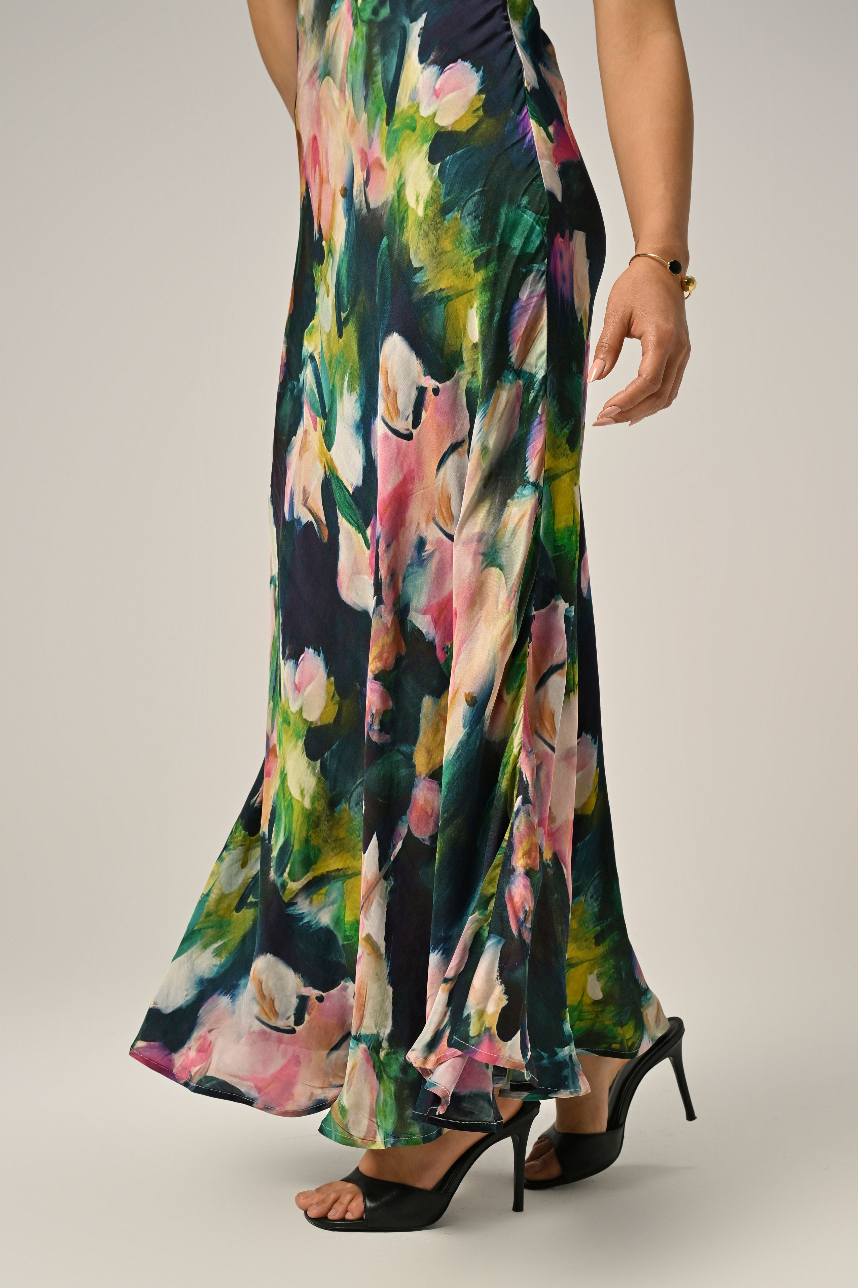Midnight Bloom Slip Dress