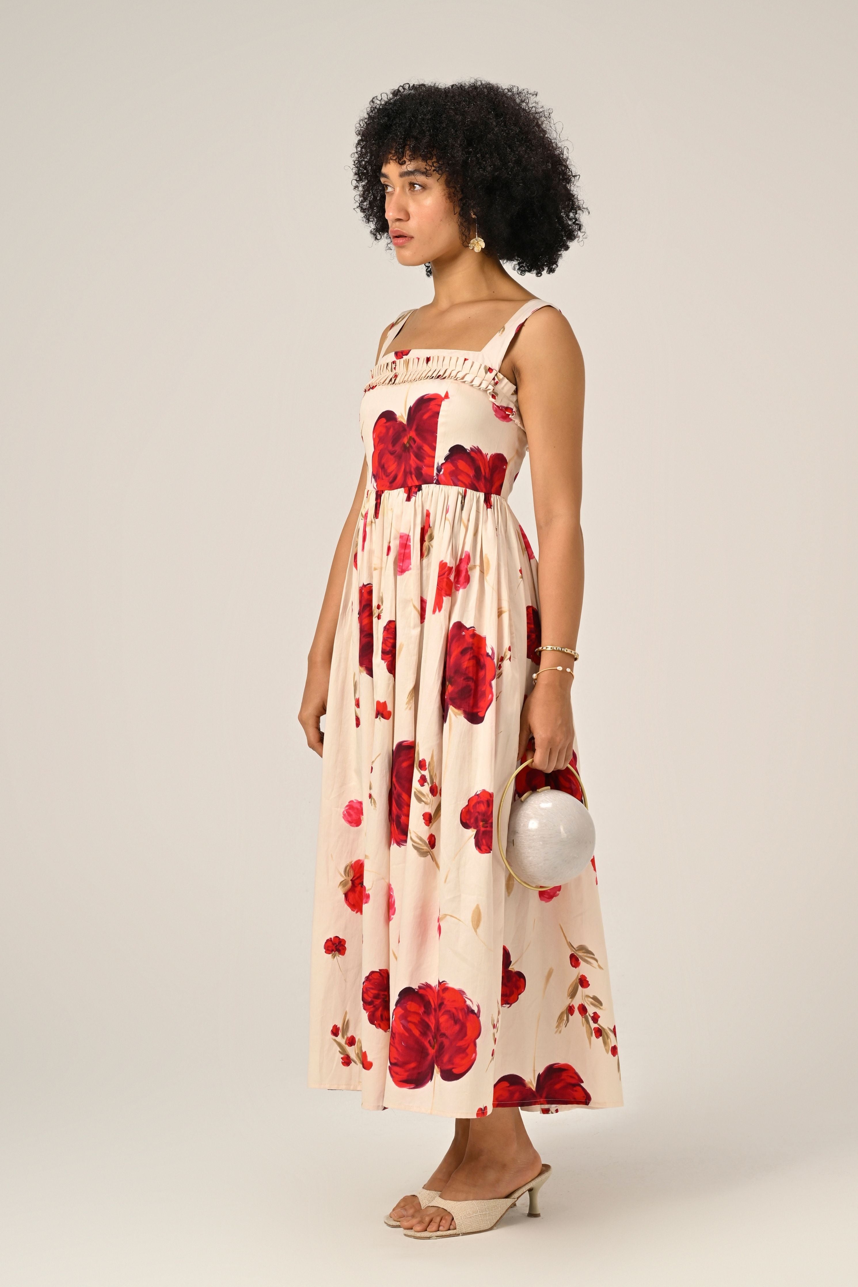 Scarlet Meadow Maxi Dress