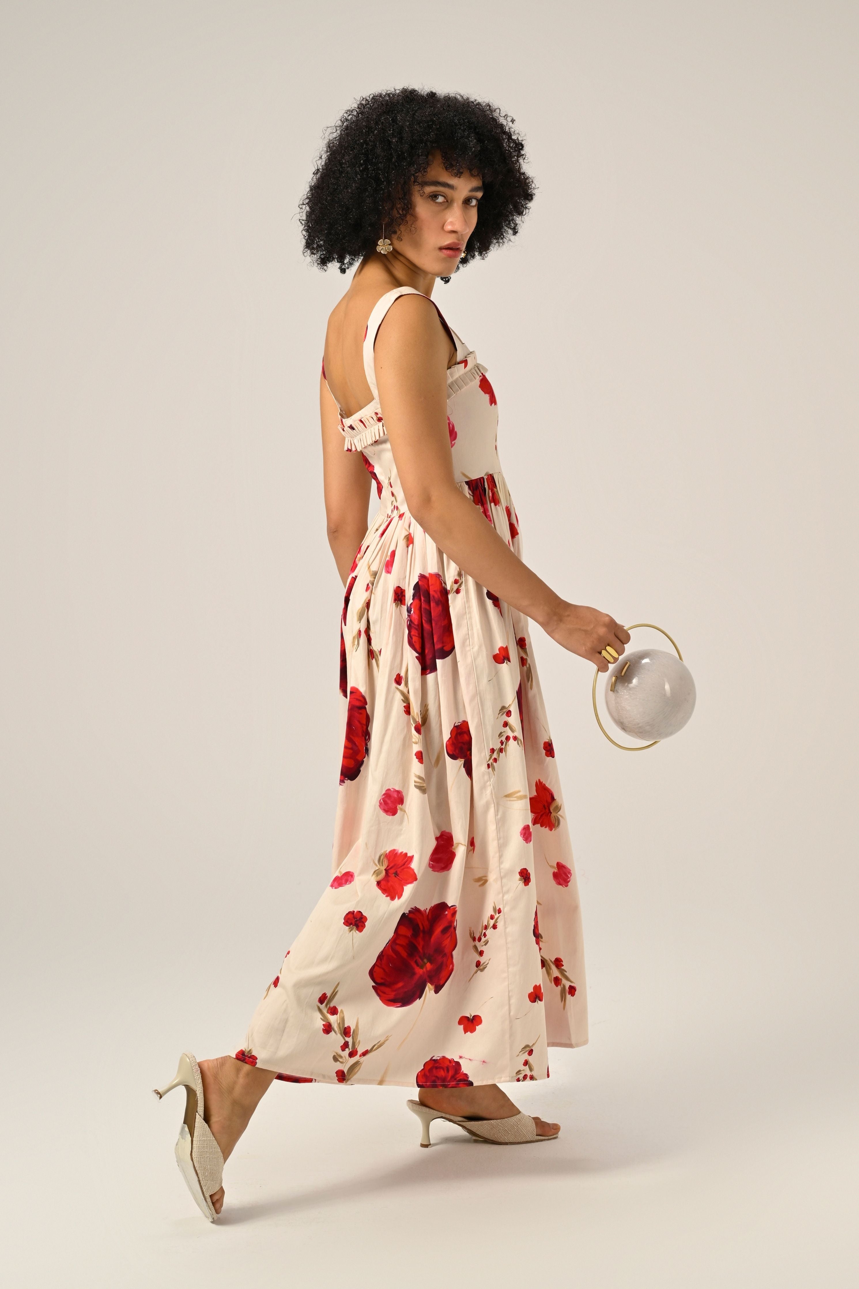 Scarlet Meadow Maxi Dress