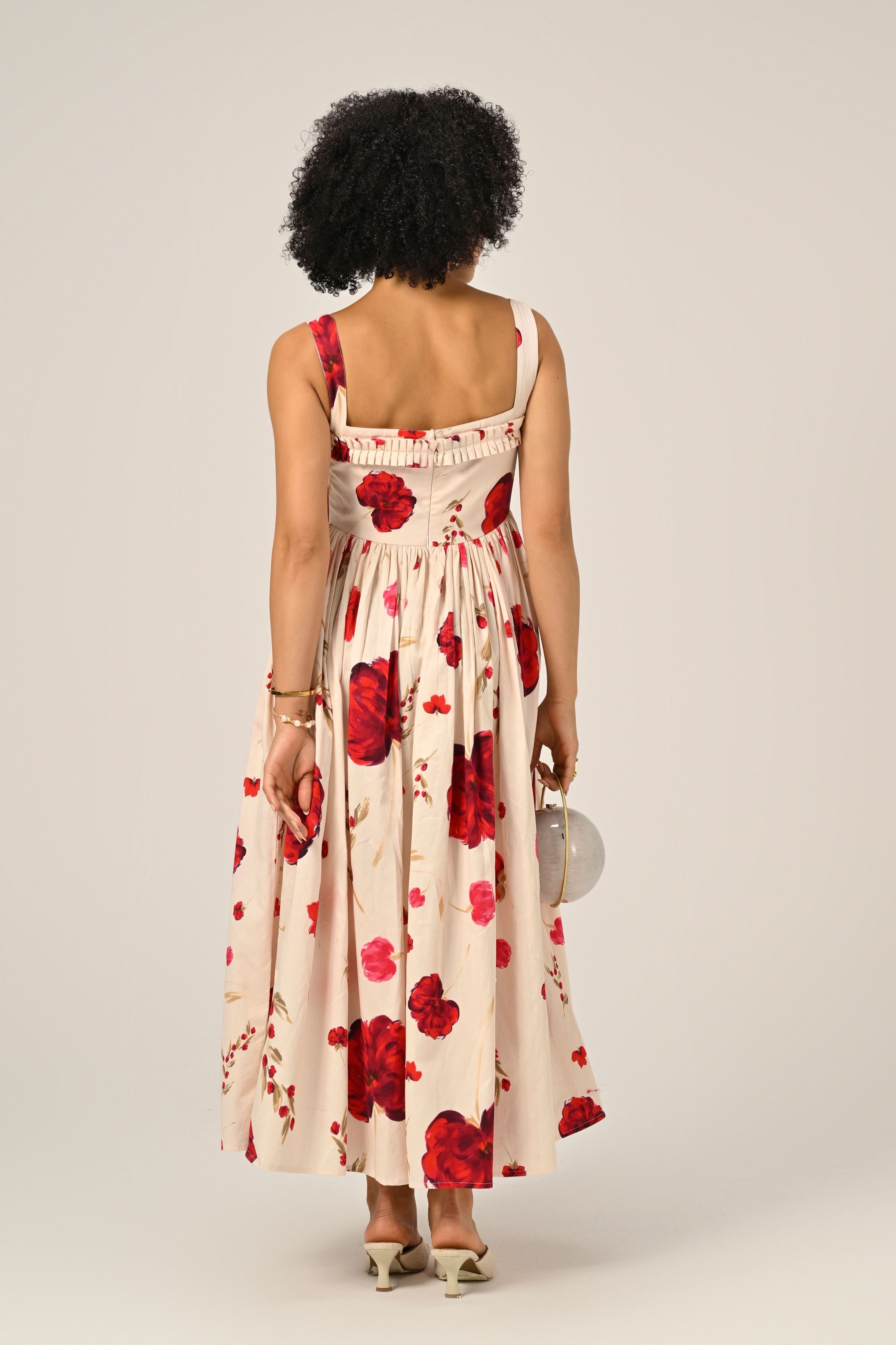 Scarlet Meadow Maxi Dress