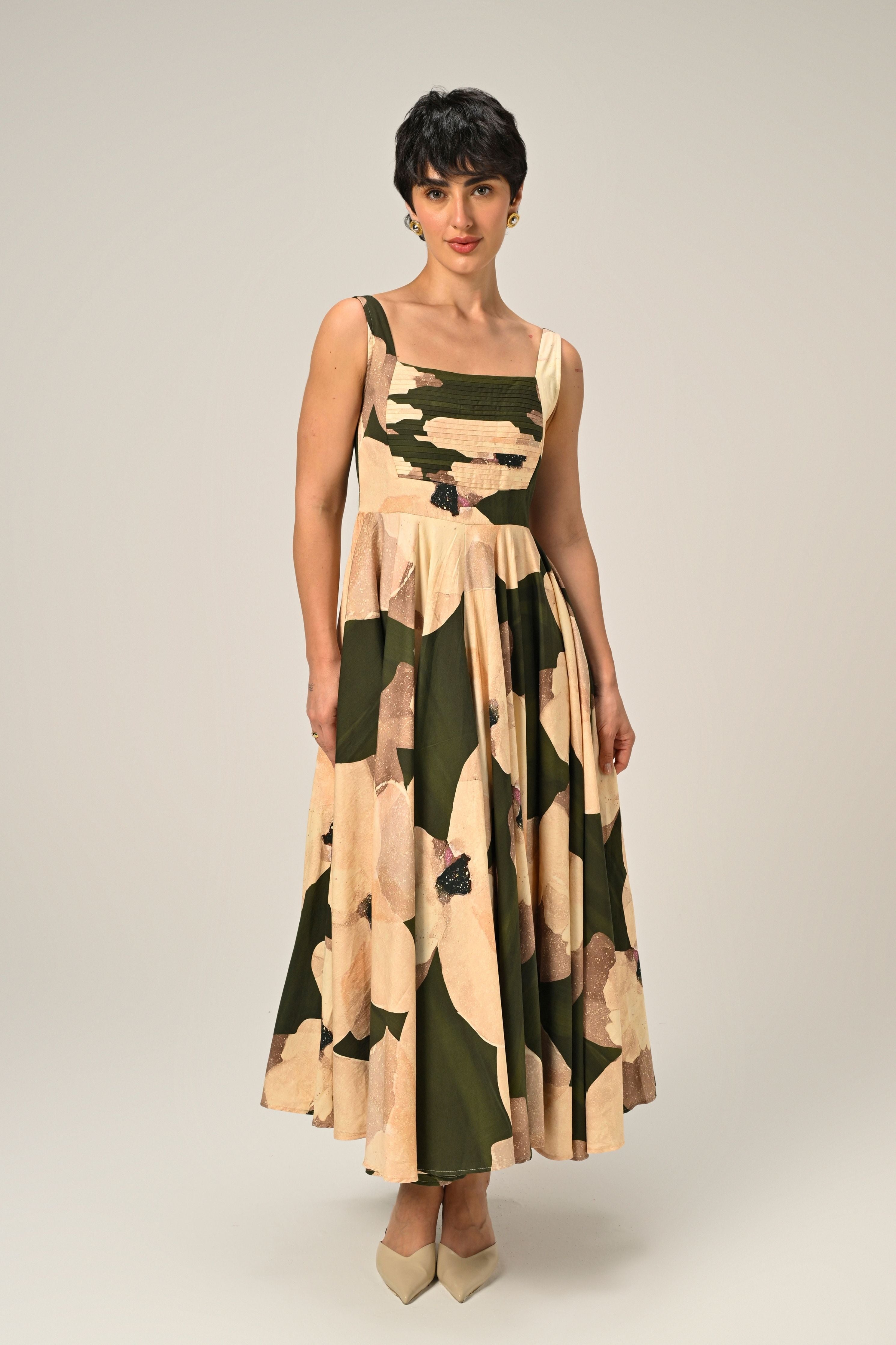 Russet Charm Long Dress