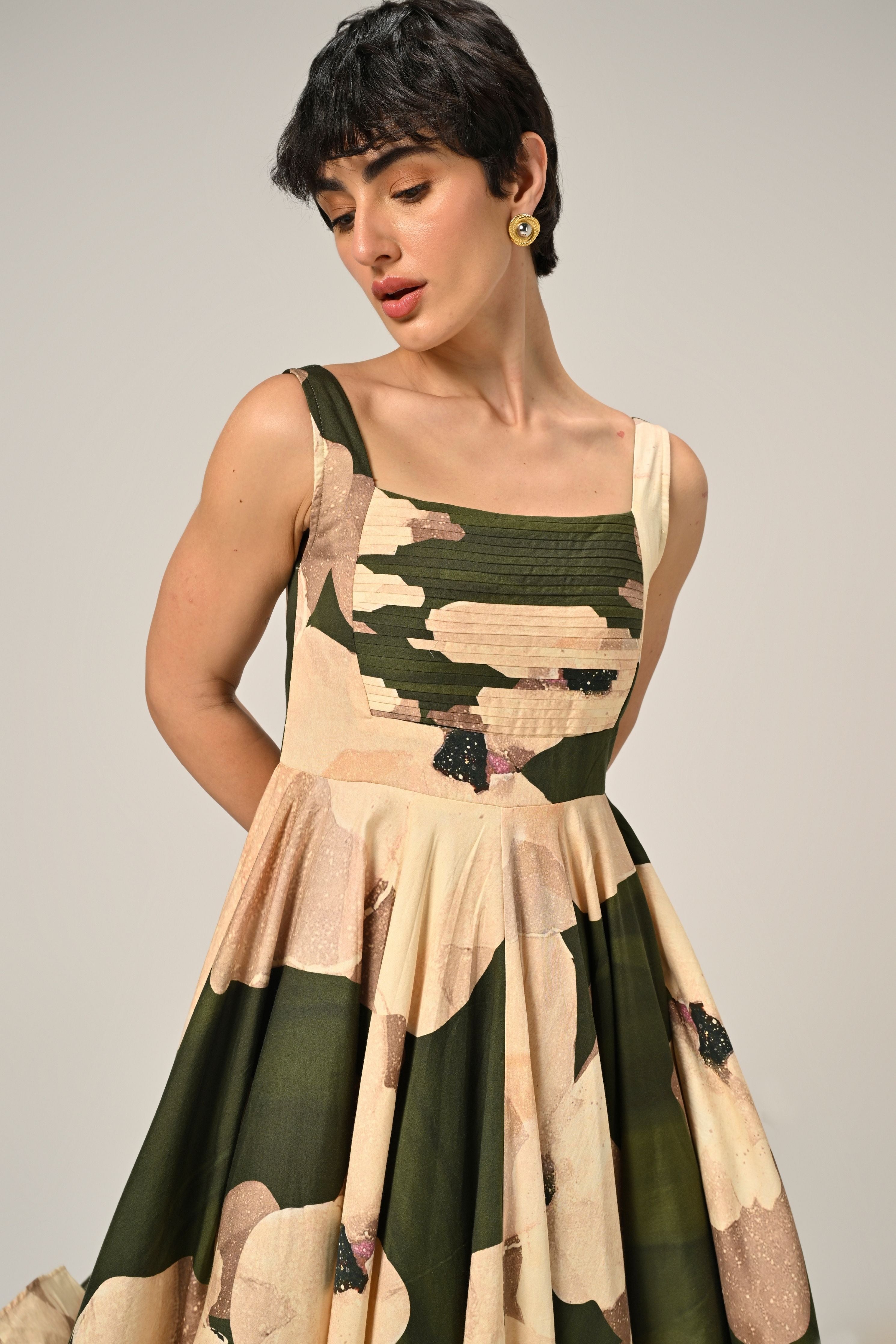 Russet Charm Long Dress