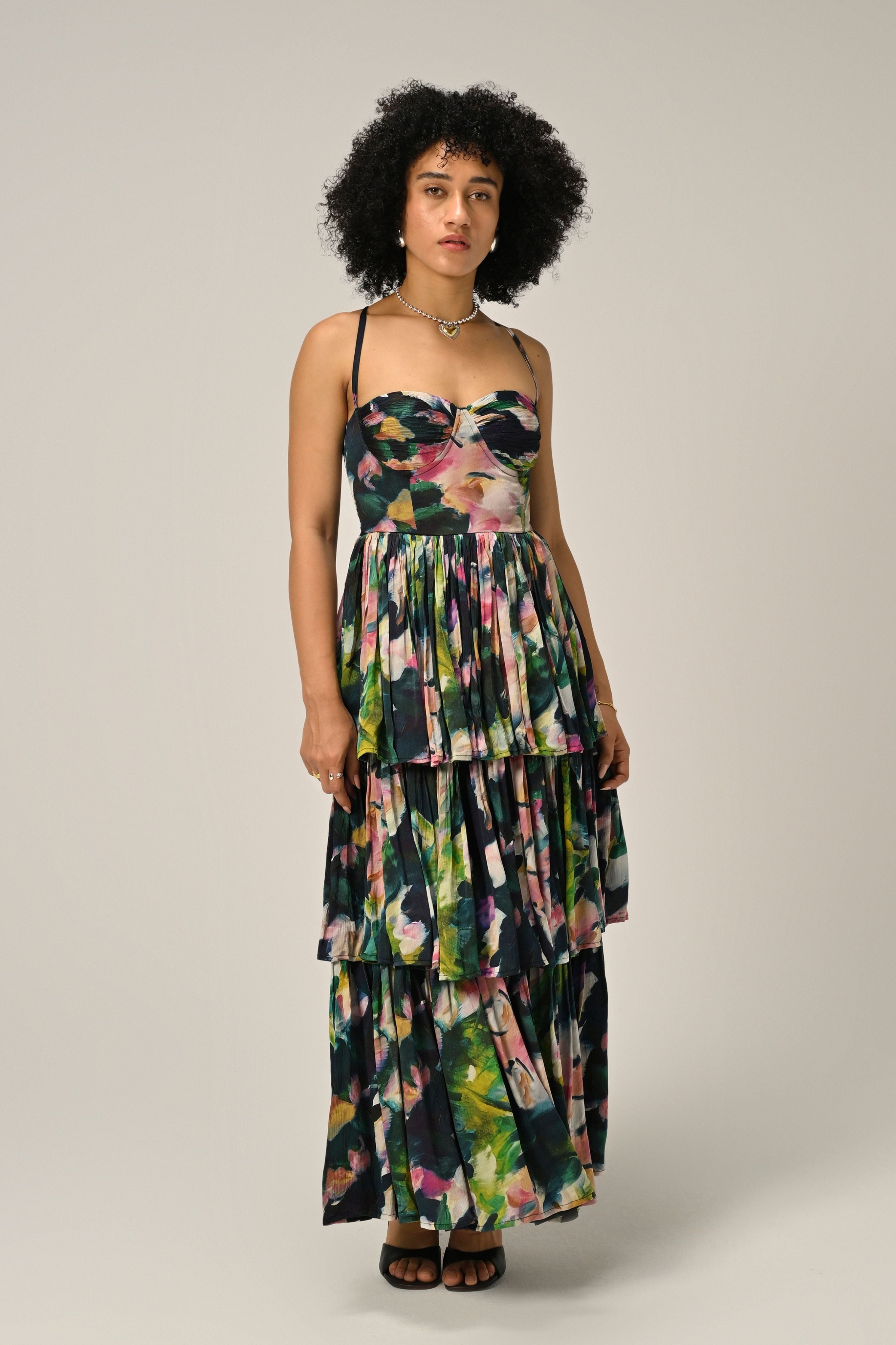 Florentine Bloom Tiered Dress