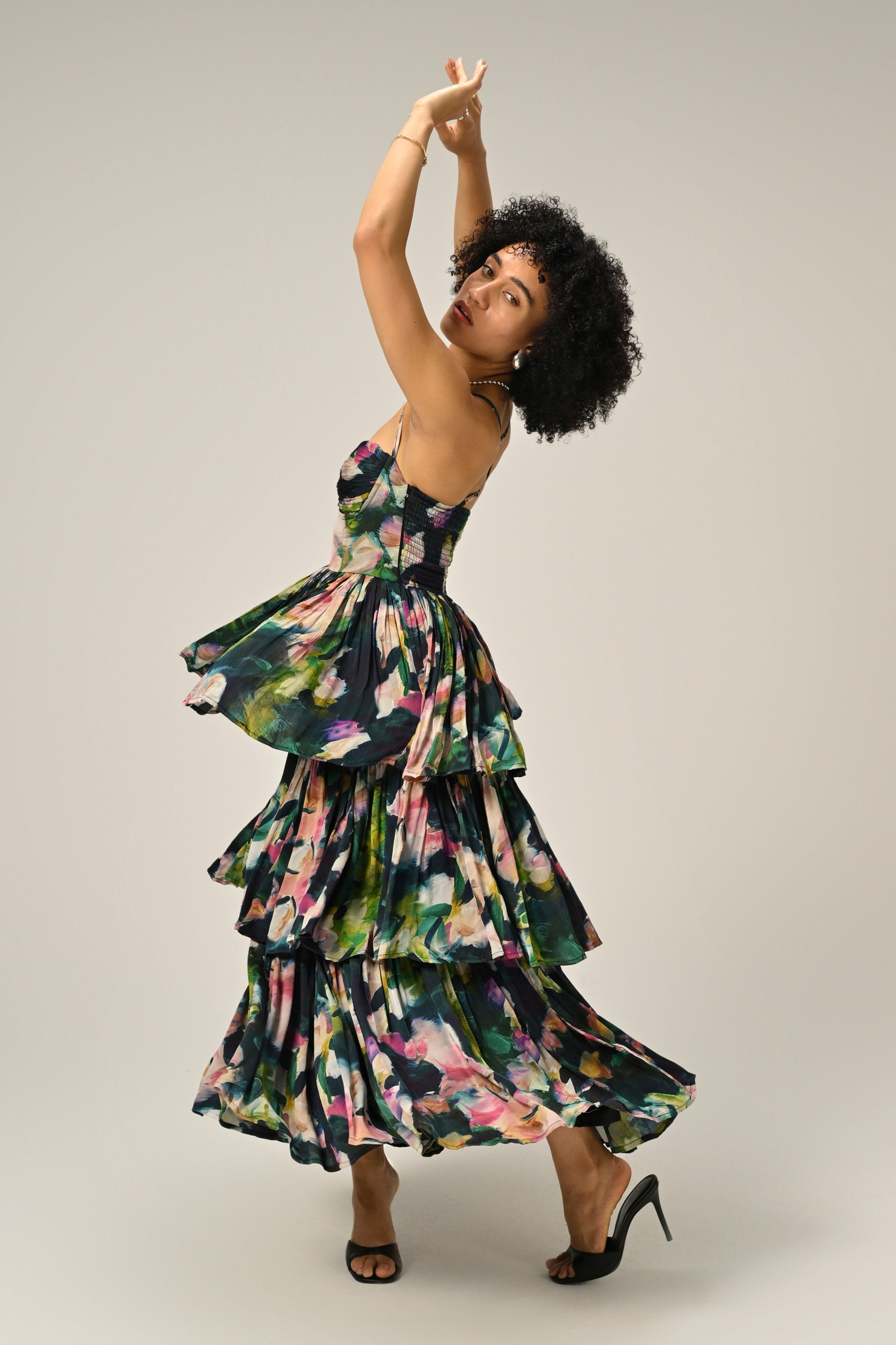 Florentine Bloom Tiered Dress
