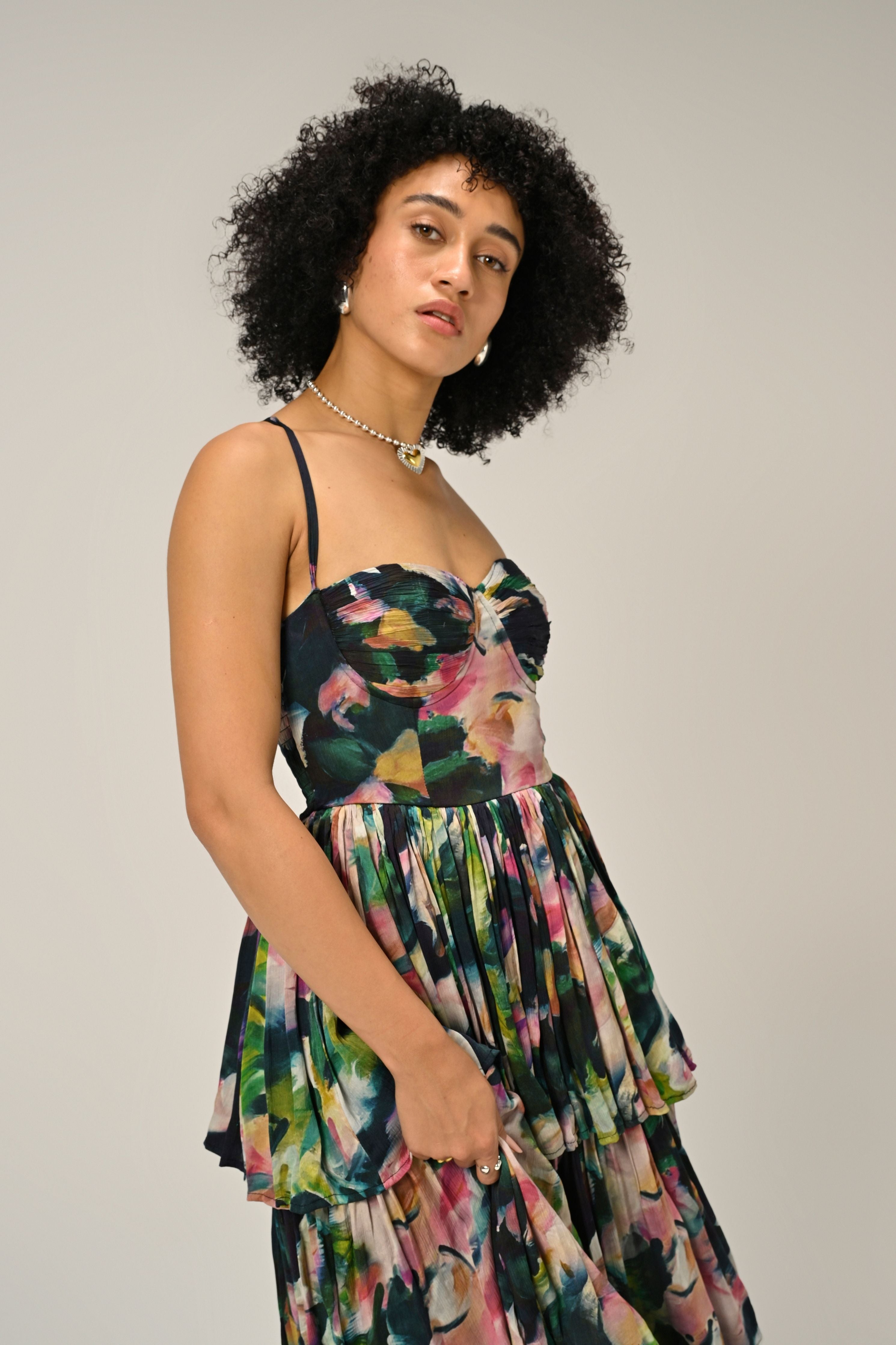 Florentine Bloom Tiered Dress