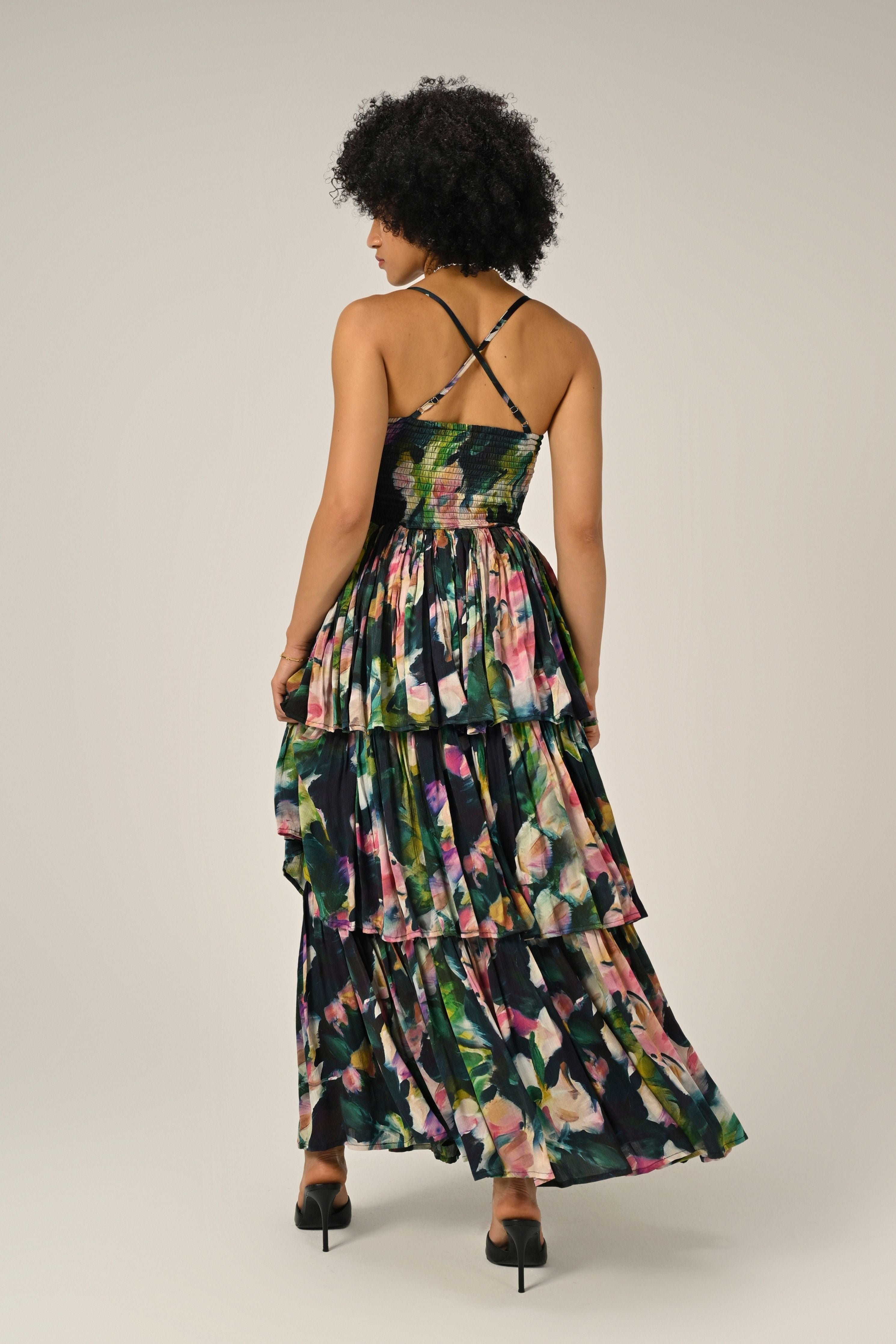 Florentine Bloom Tiered Dress