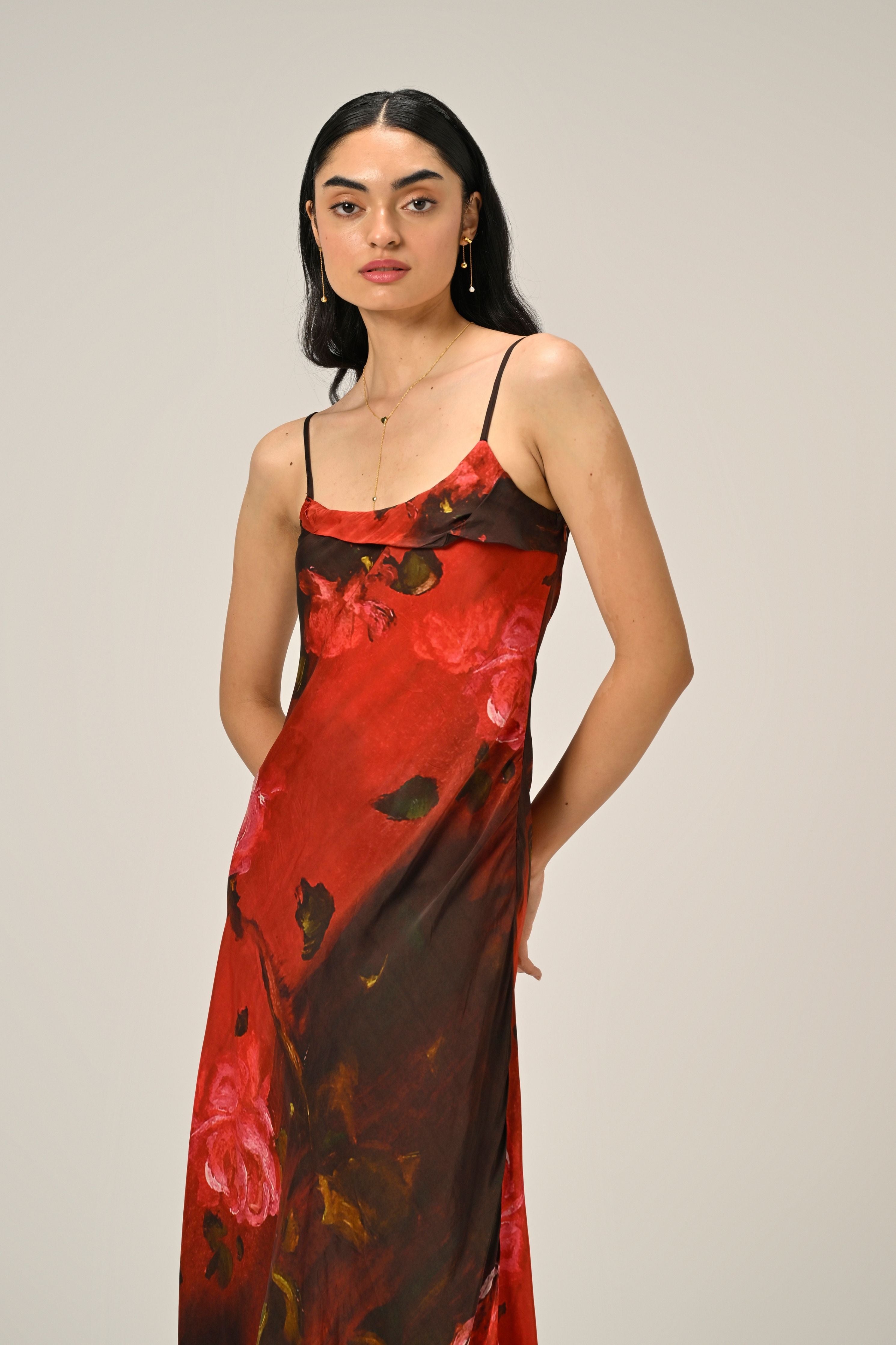Crimson Dream Slip Dress