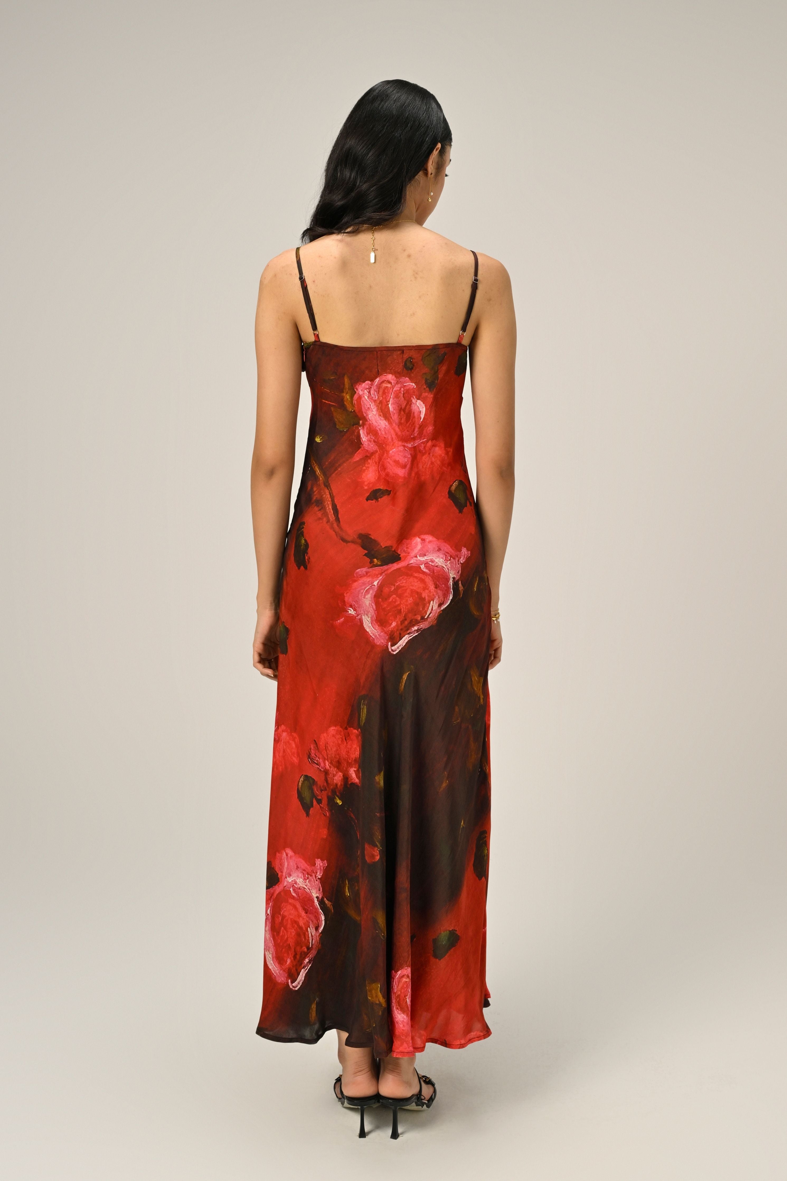 Crimson Dream Slip Dress
