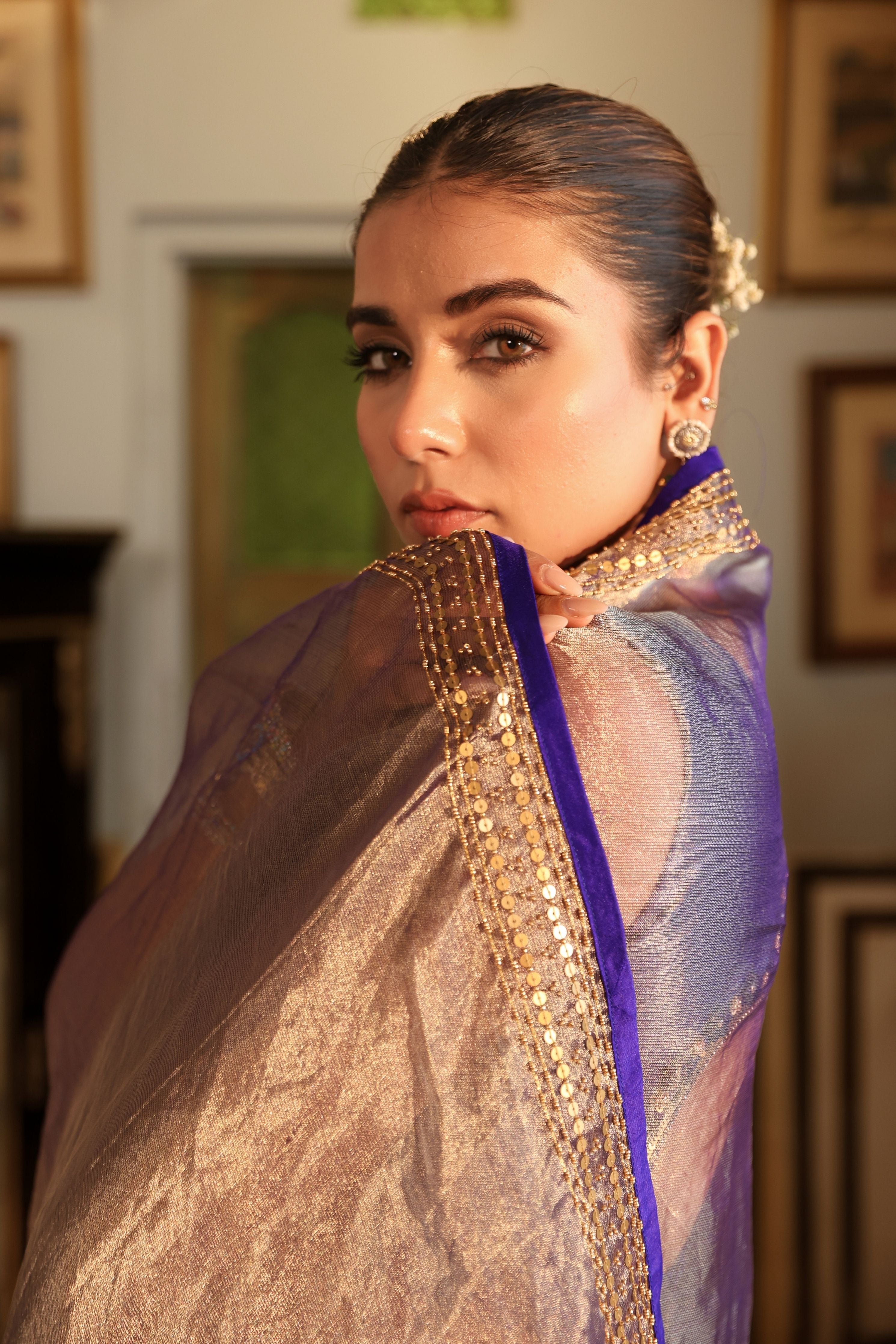 Jamuni Neel Sharara Set