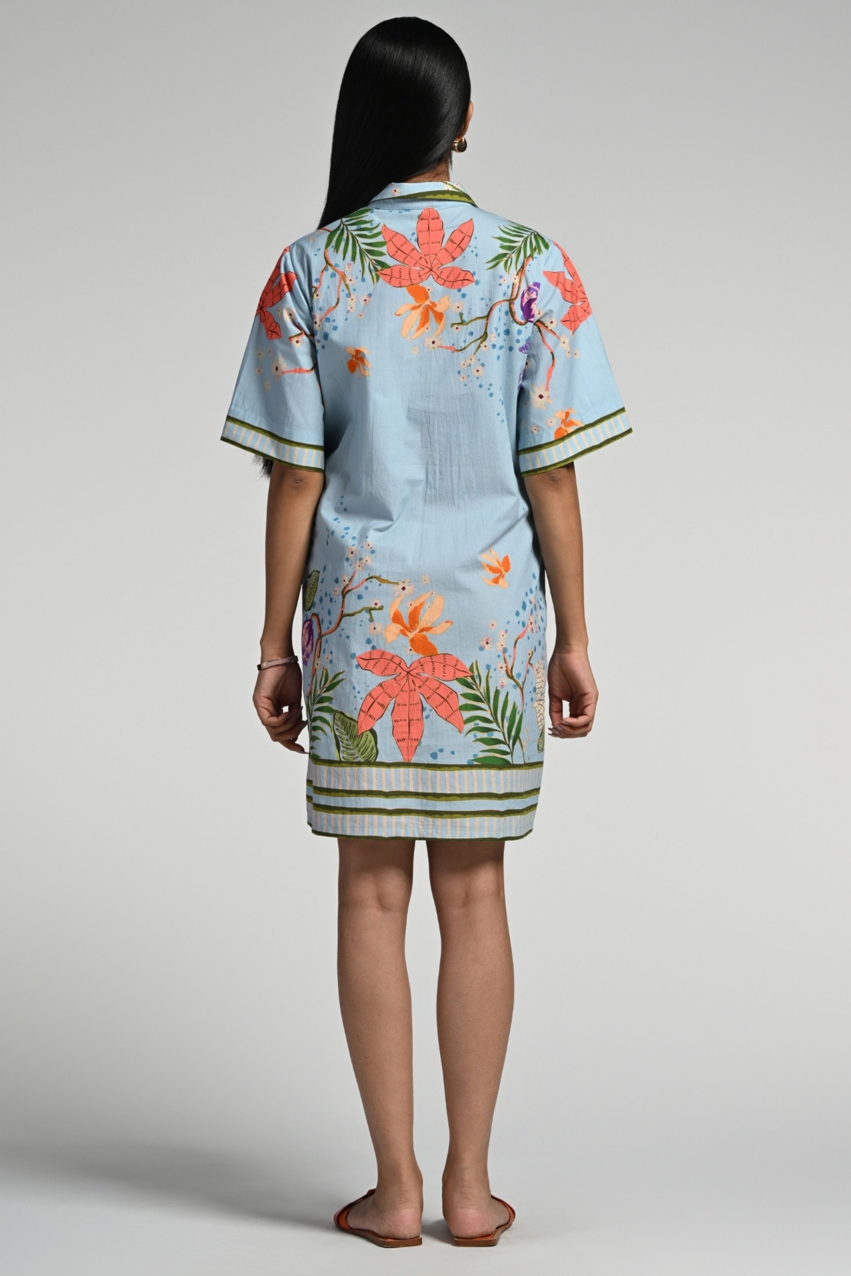 Monkey Pop Cotton Dress
