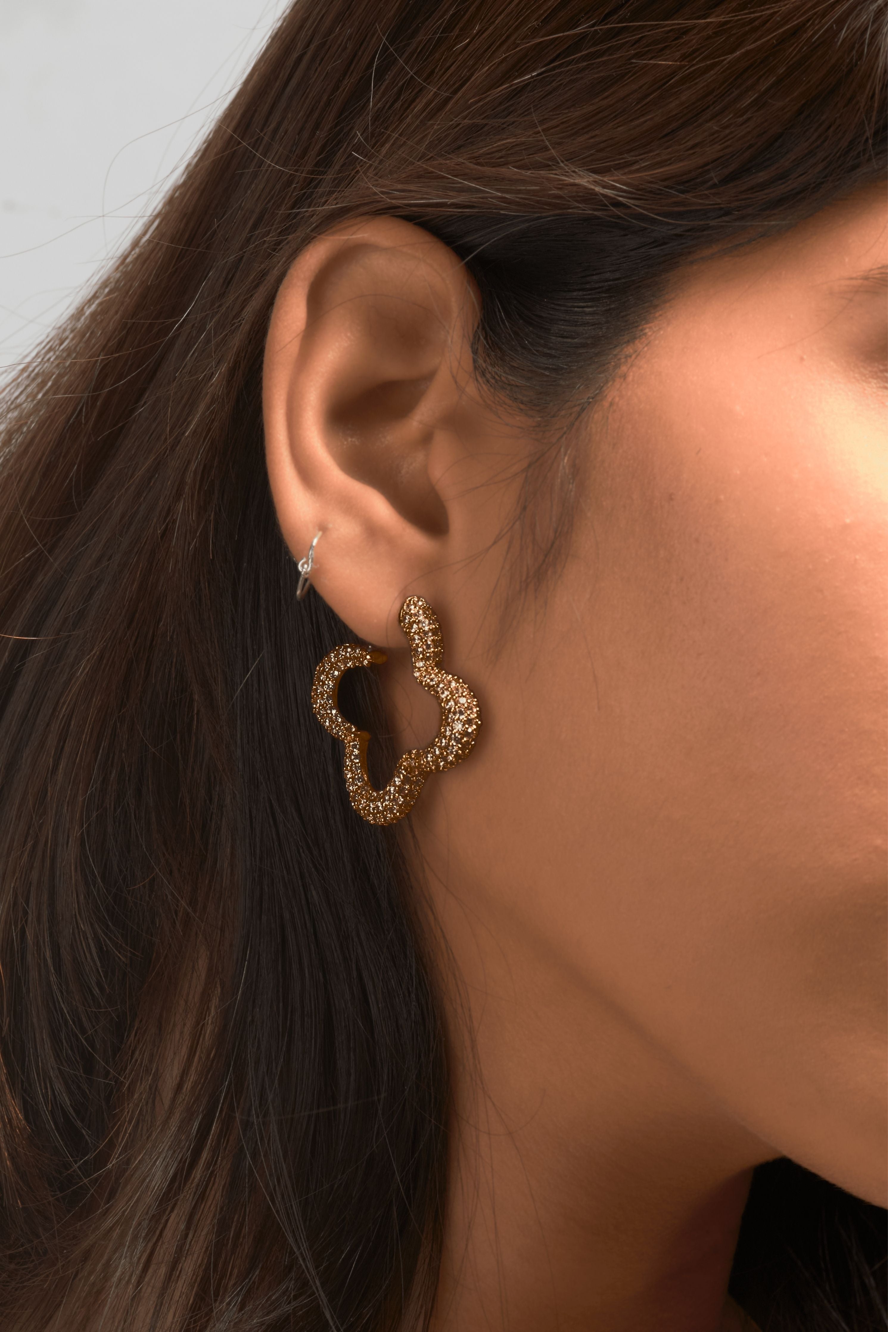 Gold Mini Bella Hoop Earrings