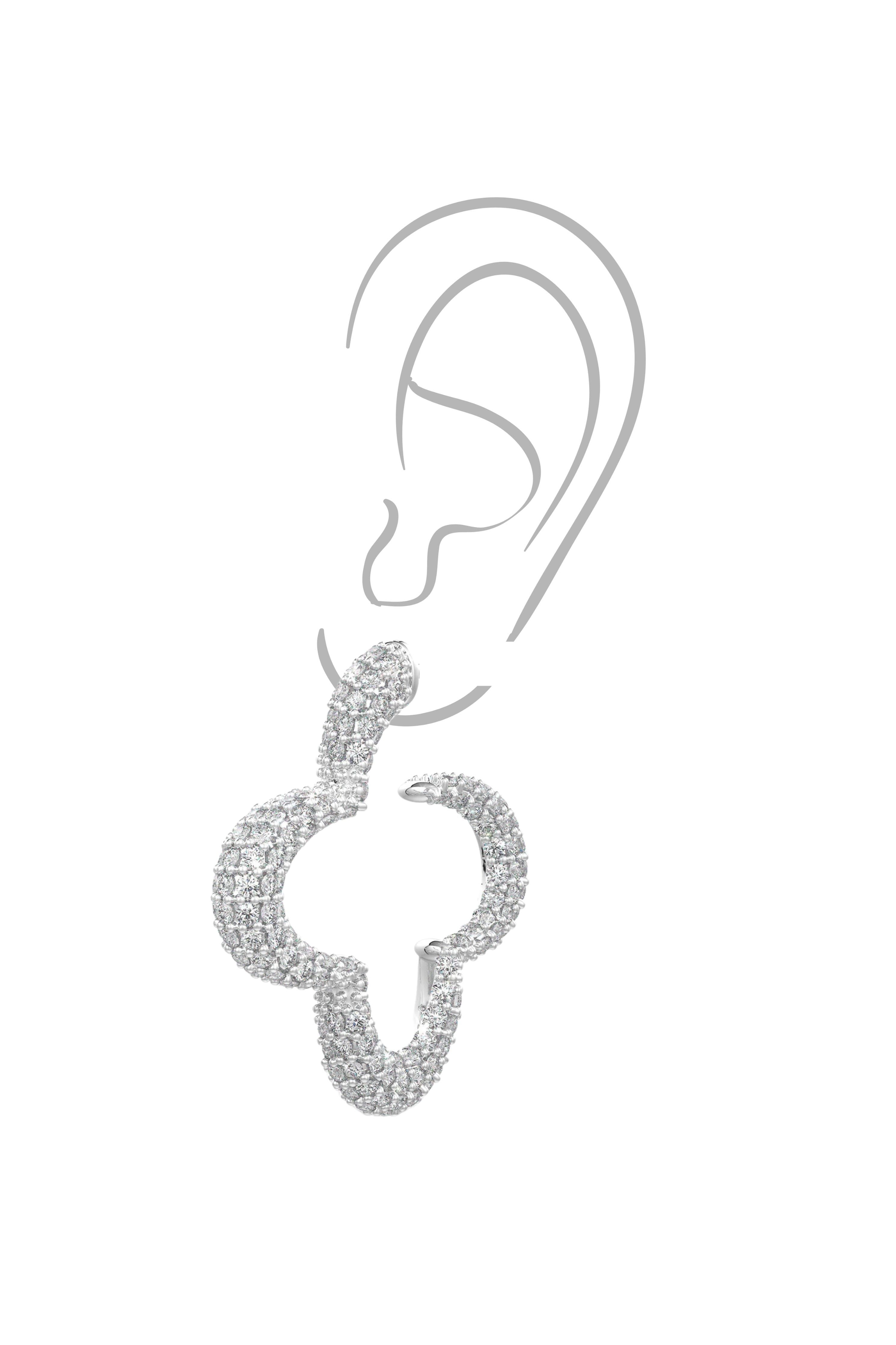 Silver Statement Bella Earrings