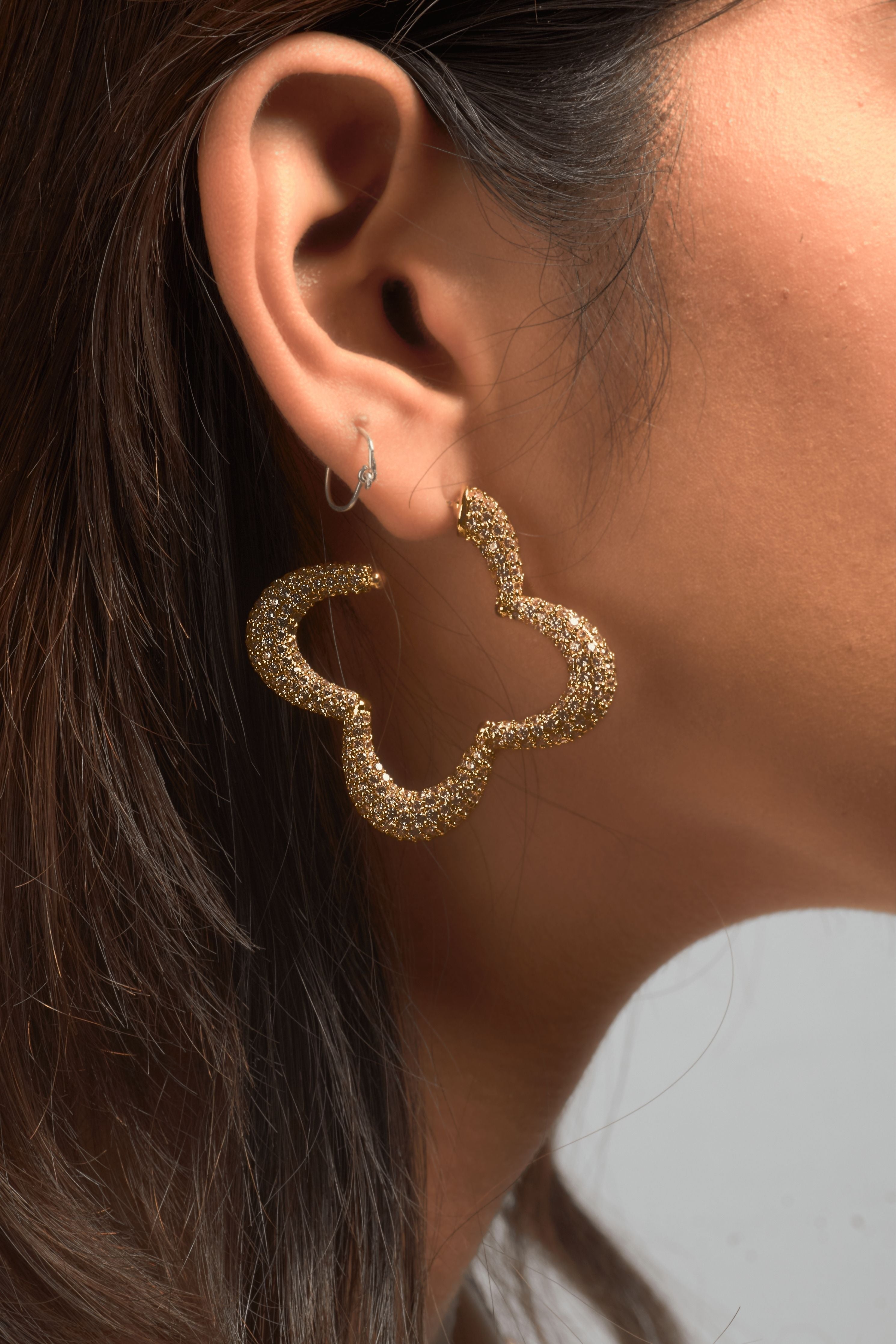 Gold Statement Bella Earrings