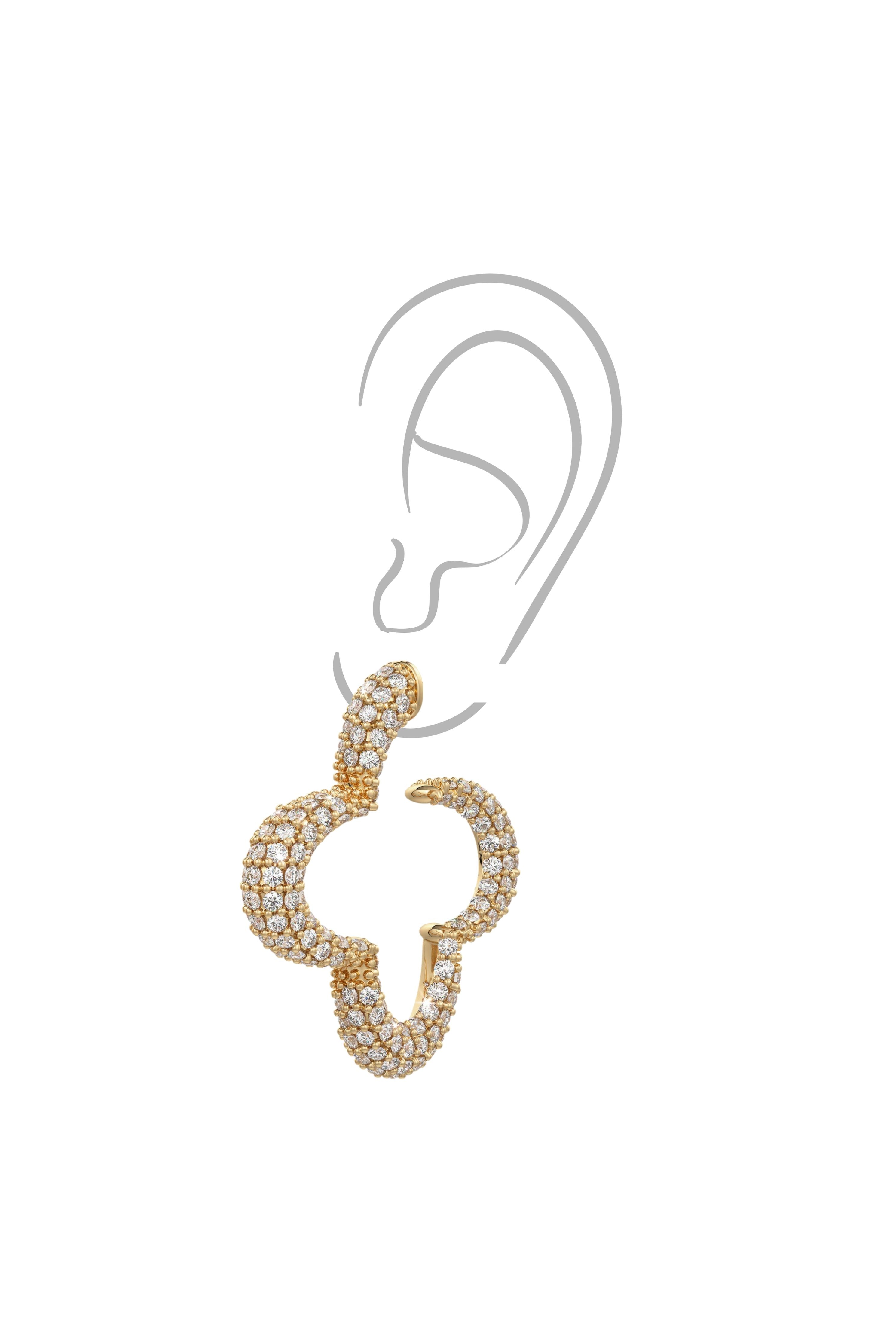 Gold Statement Bella Earrings