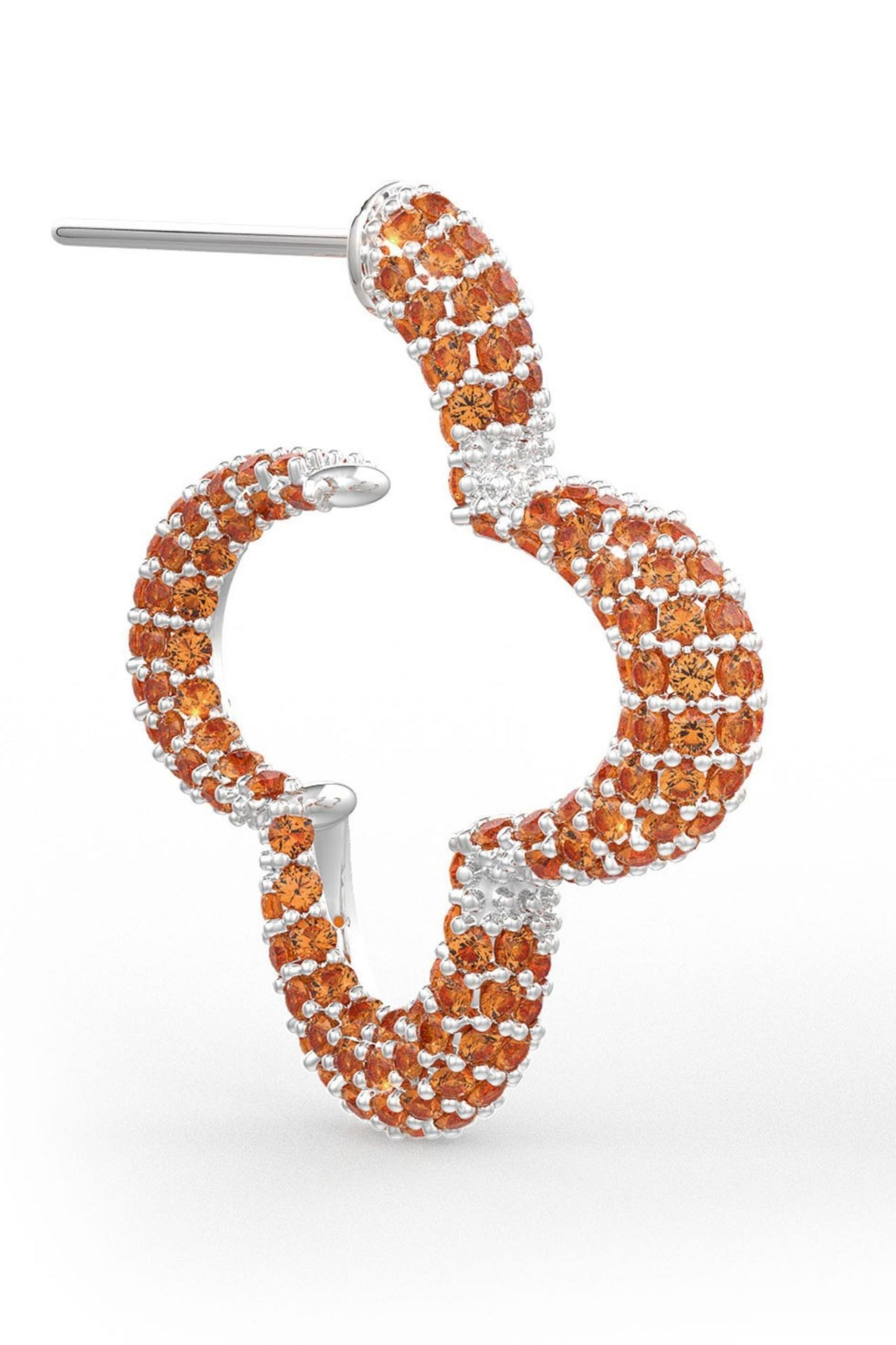 Orange Statement Bella Earrings