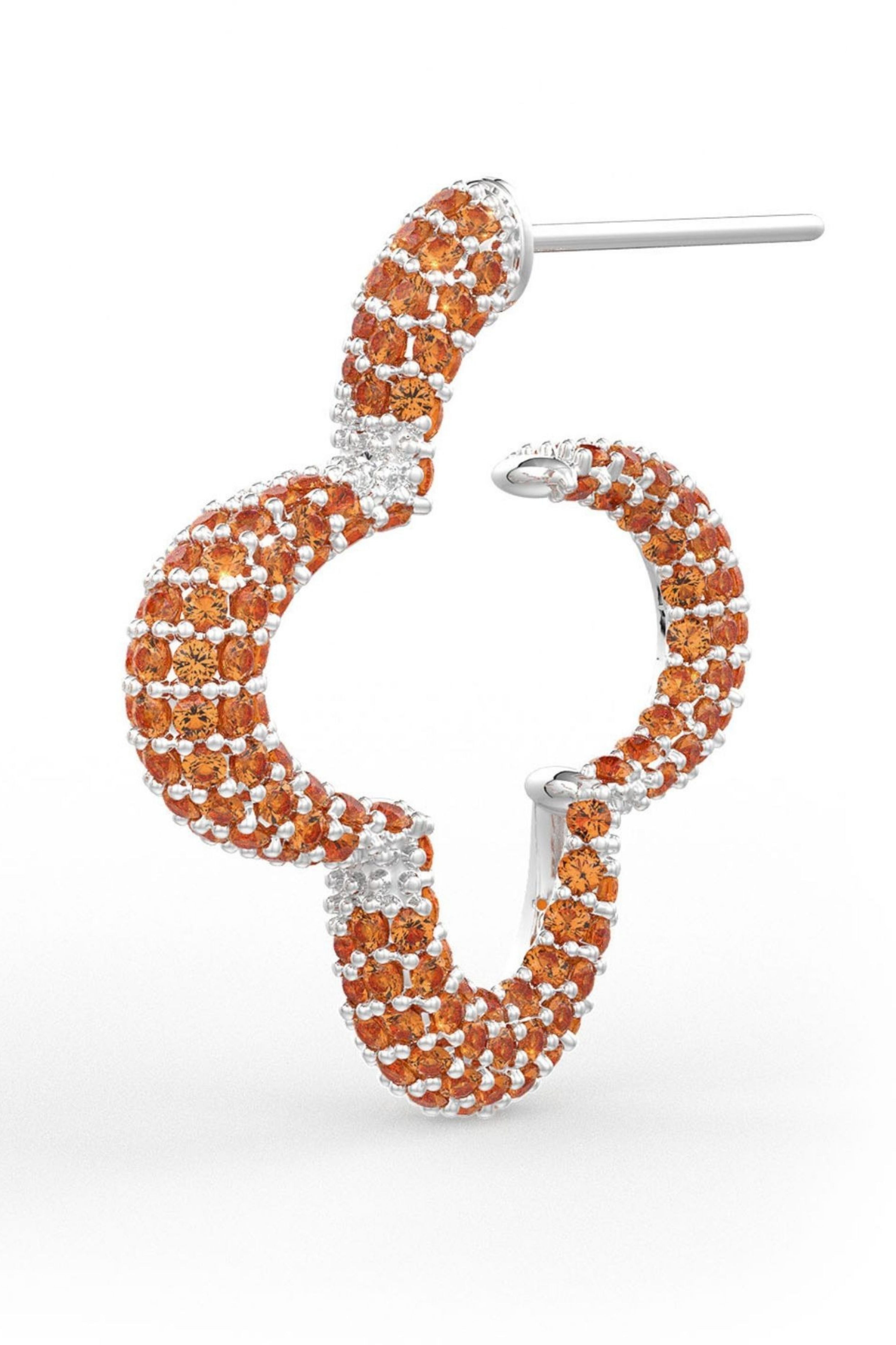 Orange Statement Bella Earrings