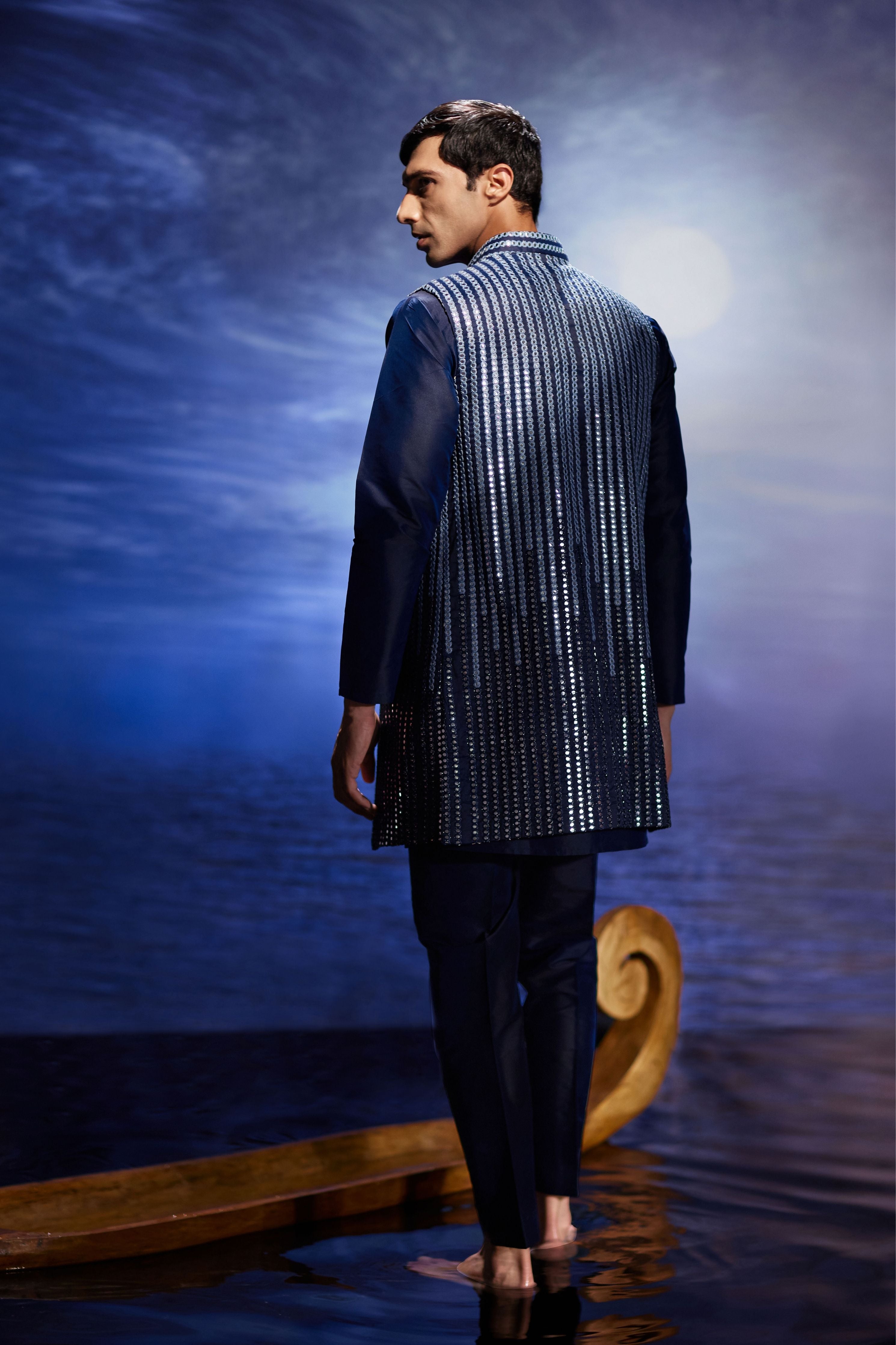 Lehar Miror Hnad Embrodiery Jacket Set