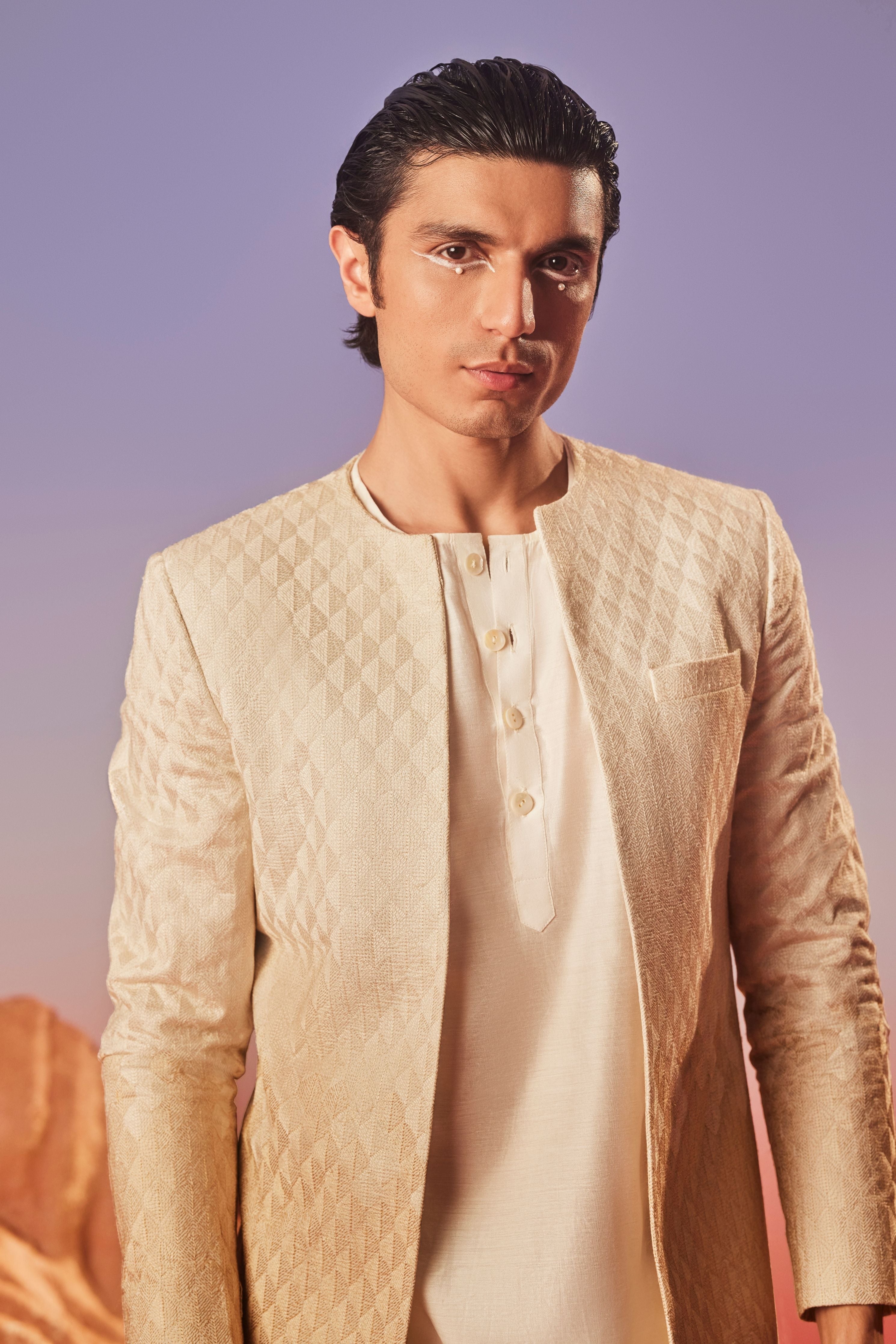 Elaan Long Jacket Indo Western Set