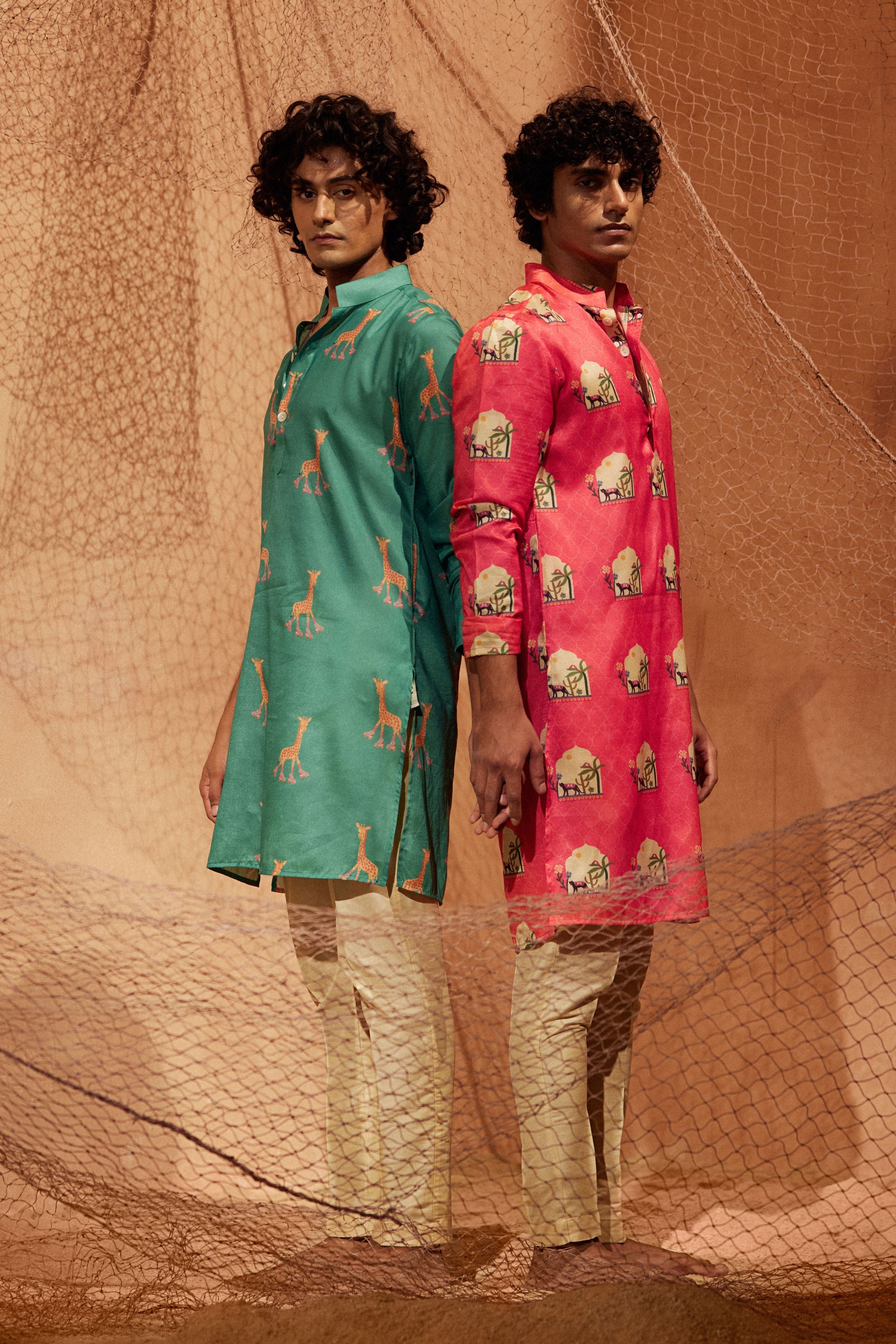 Pink Panther Printed Kurta Set