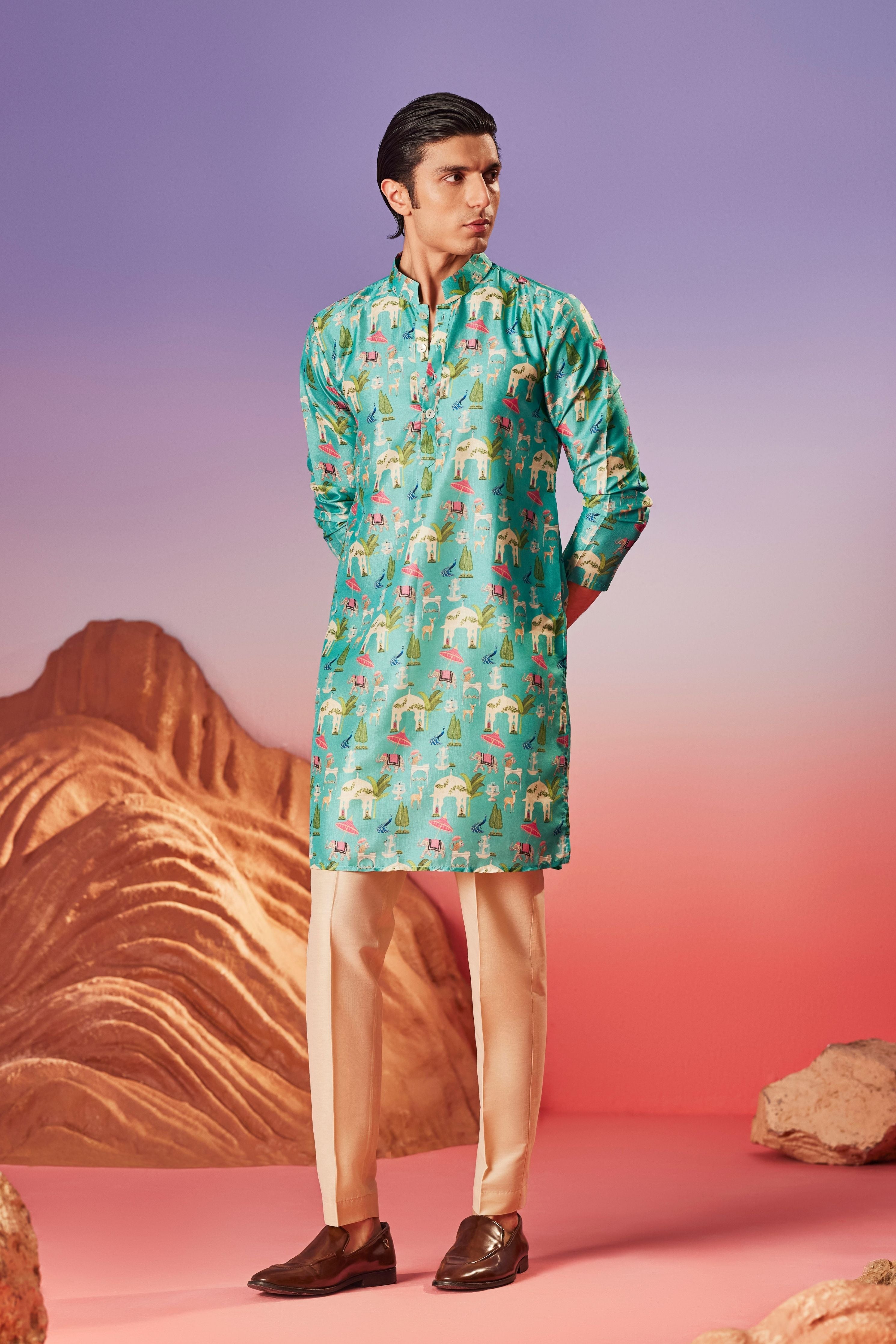 Noor Mahal Silk Kurta