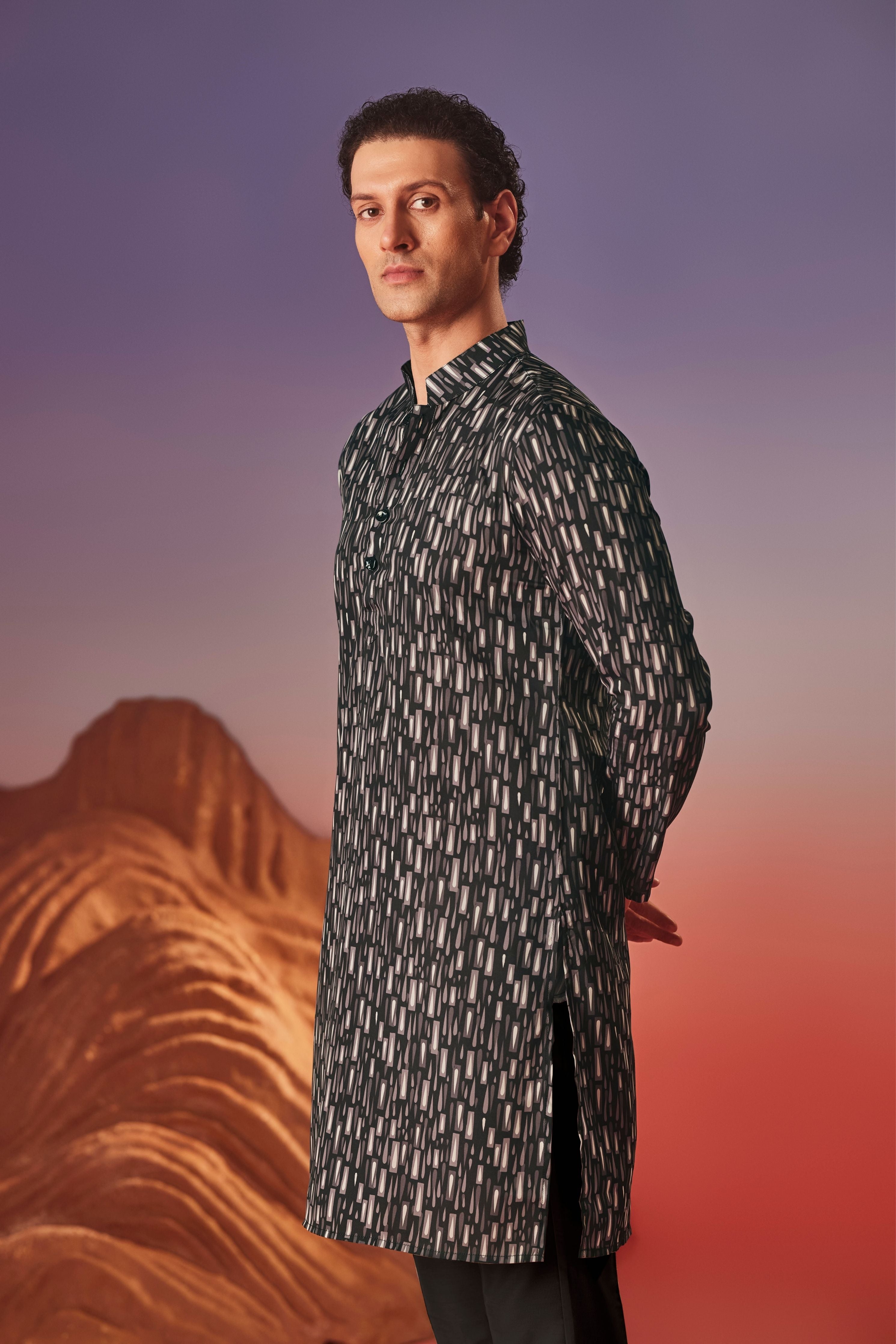 Dark Canvas Kurta
