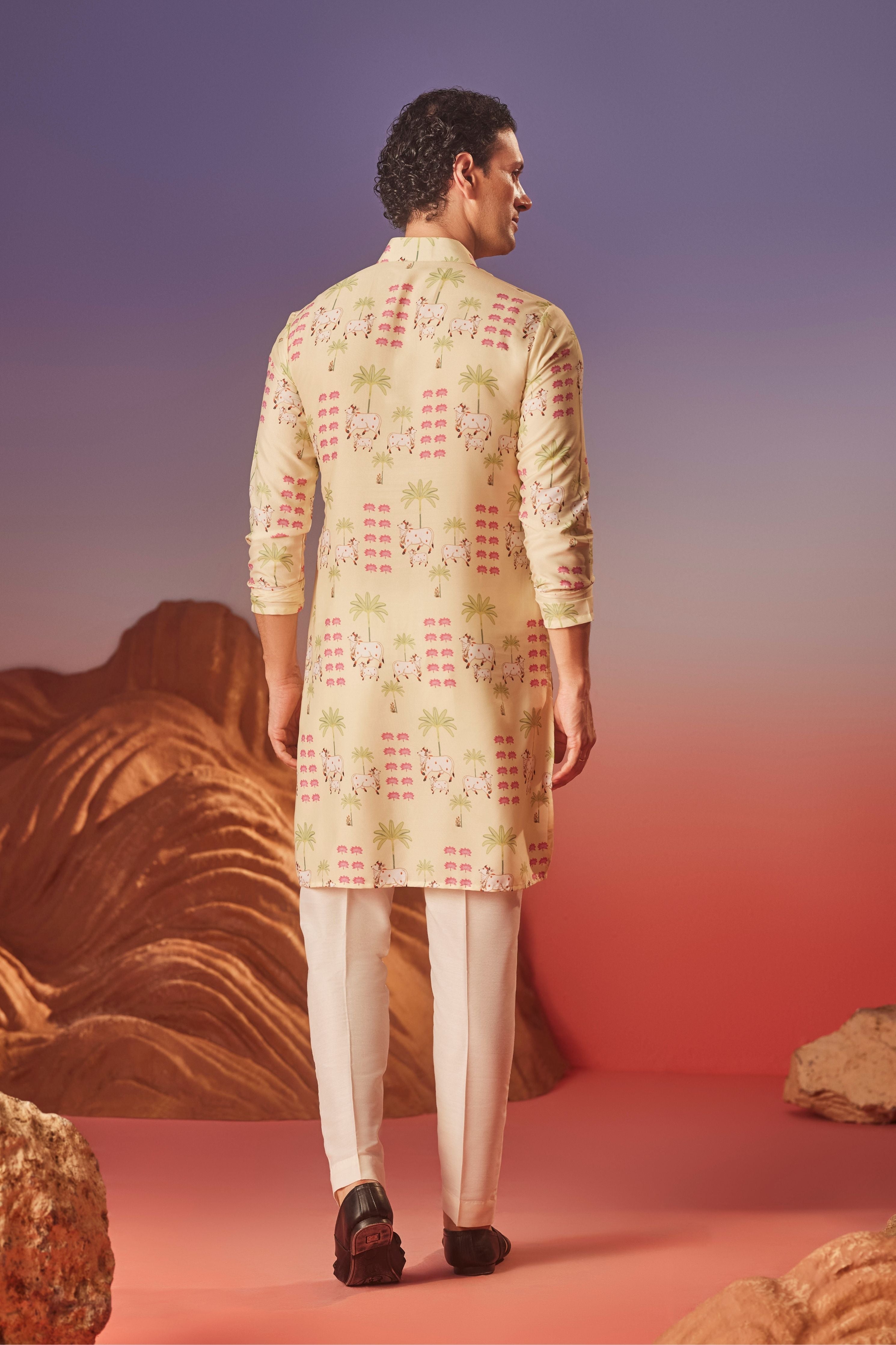 Pichwai Tales Silk Kurta
