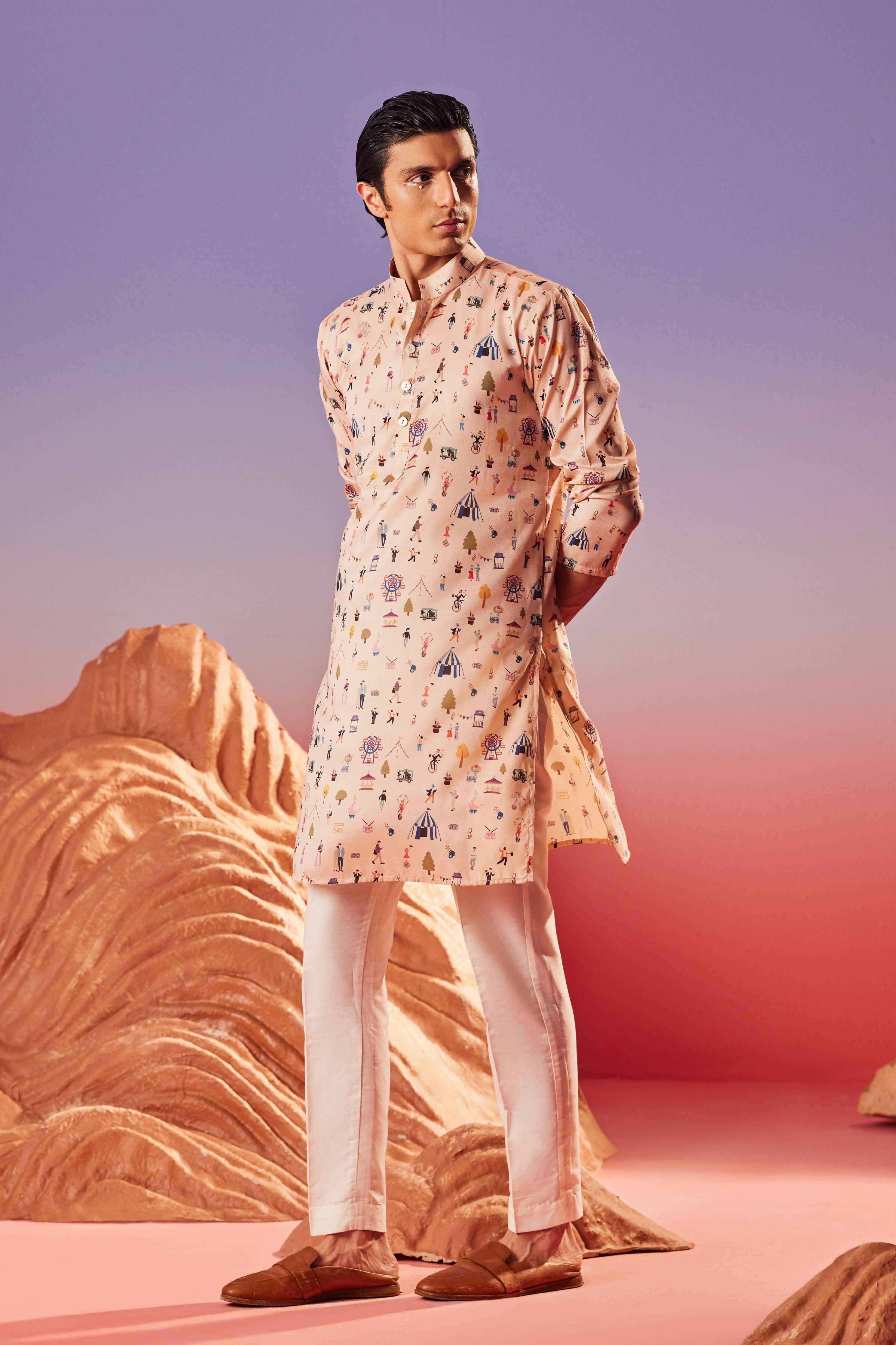 Circus Flair Silk Kurta