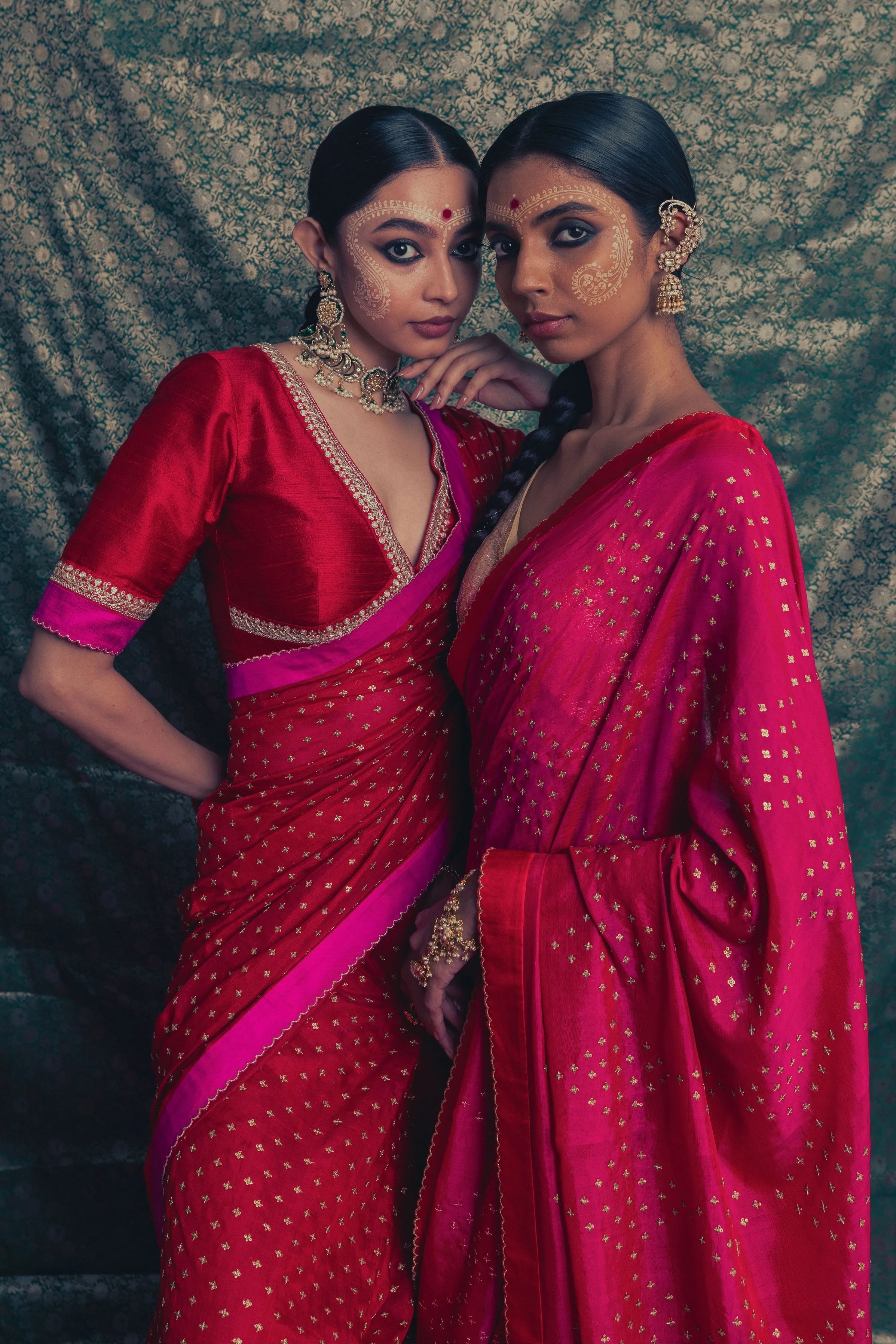 Laal Sitara Saree & Blouse