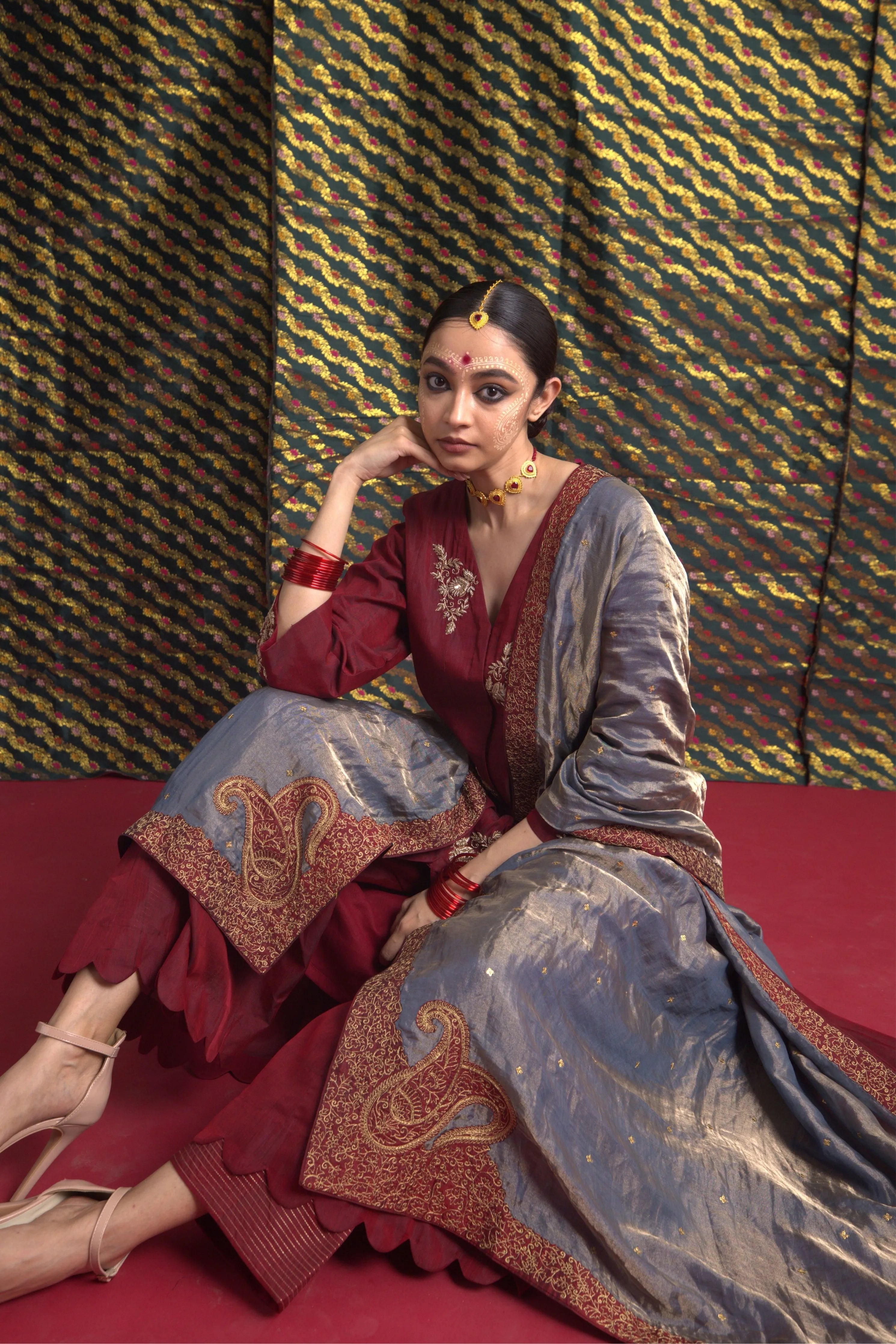 Mohini Kali Kurta Odhni Set