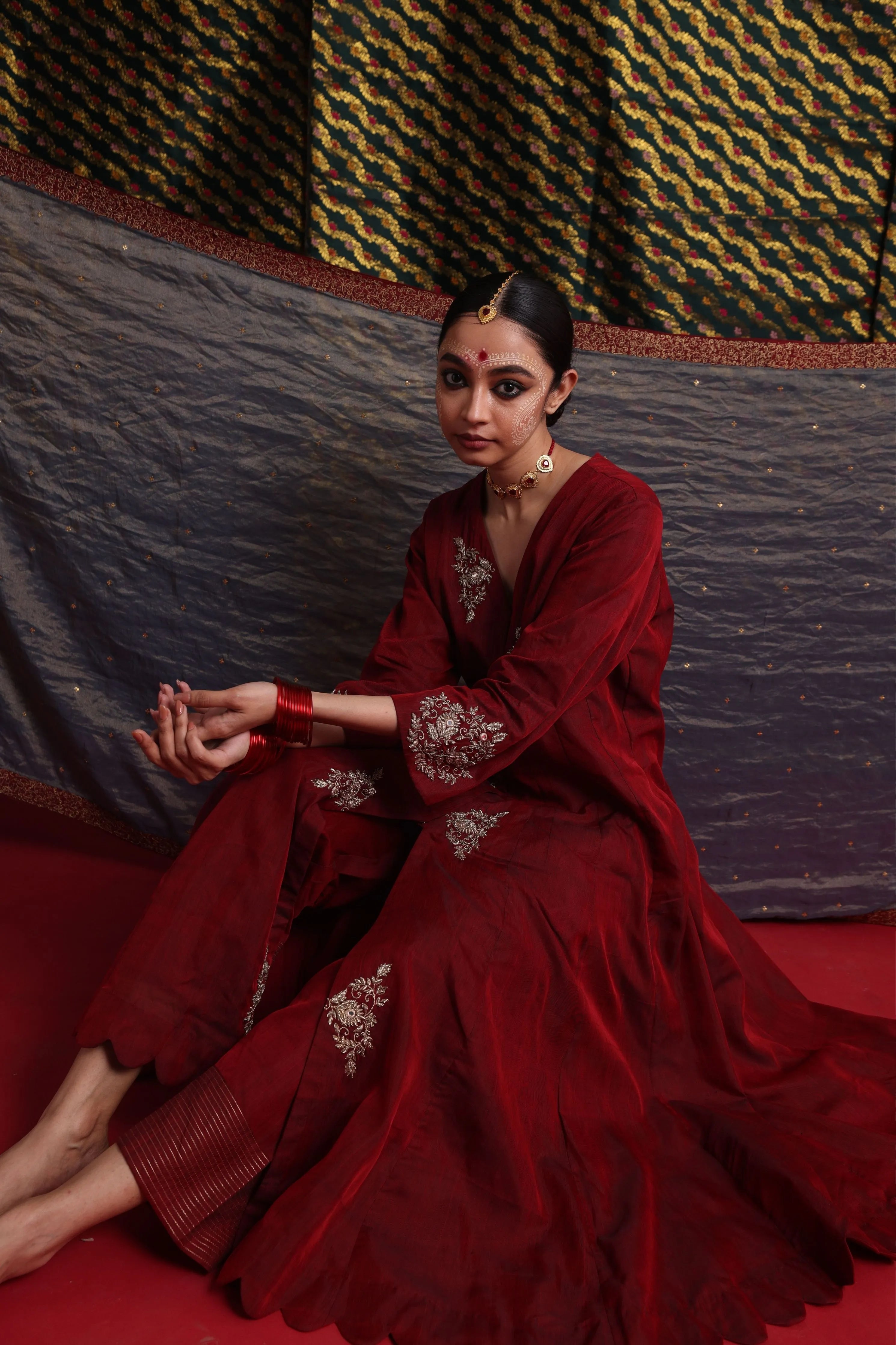 Mohini Kali Kurta Odhni Set