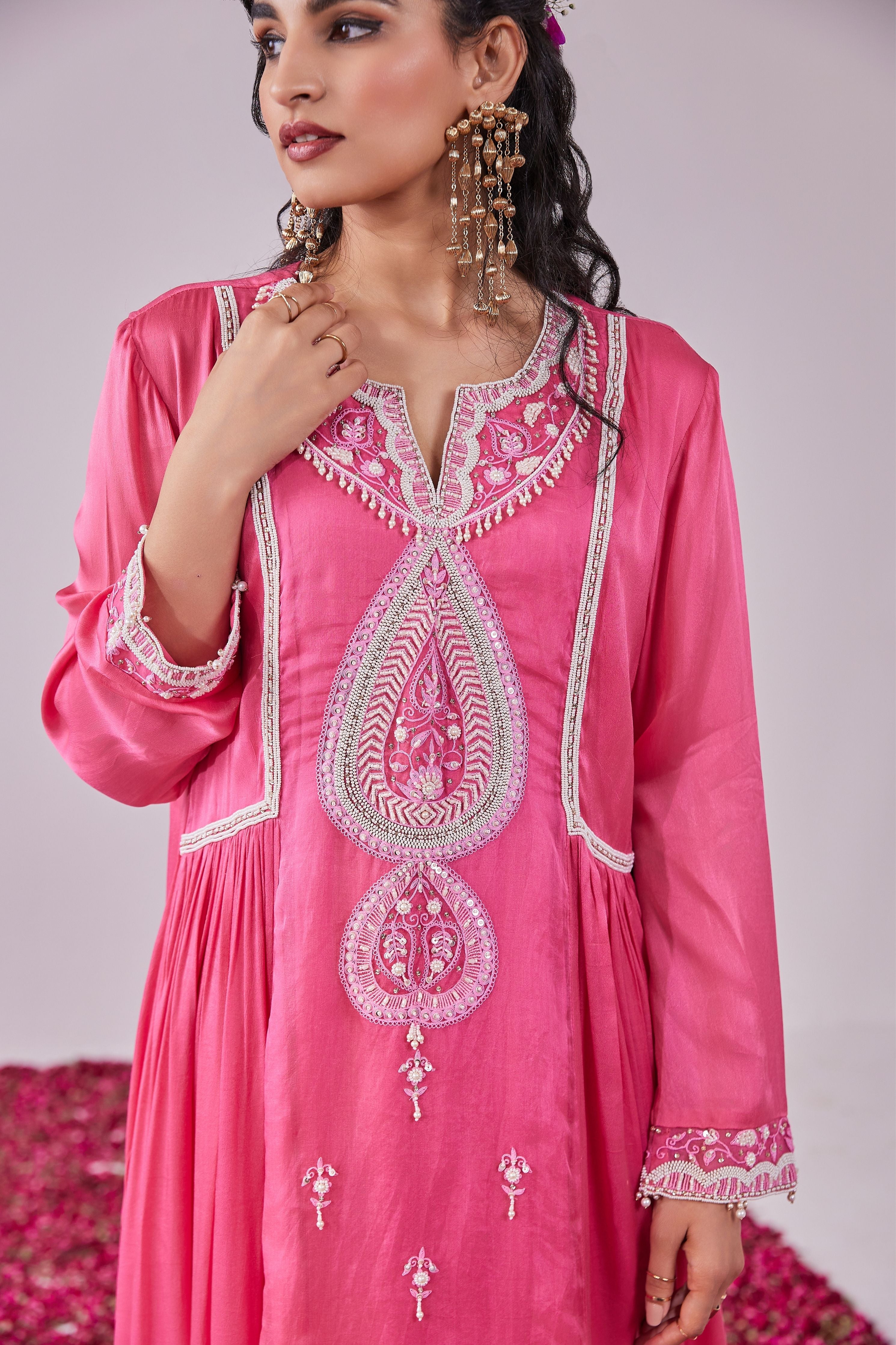 Rose Pink Kurta Set