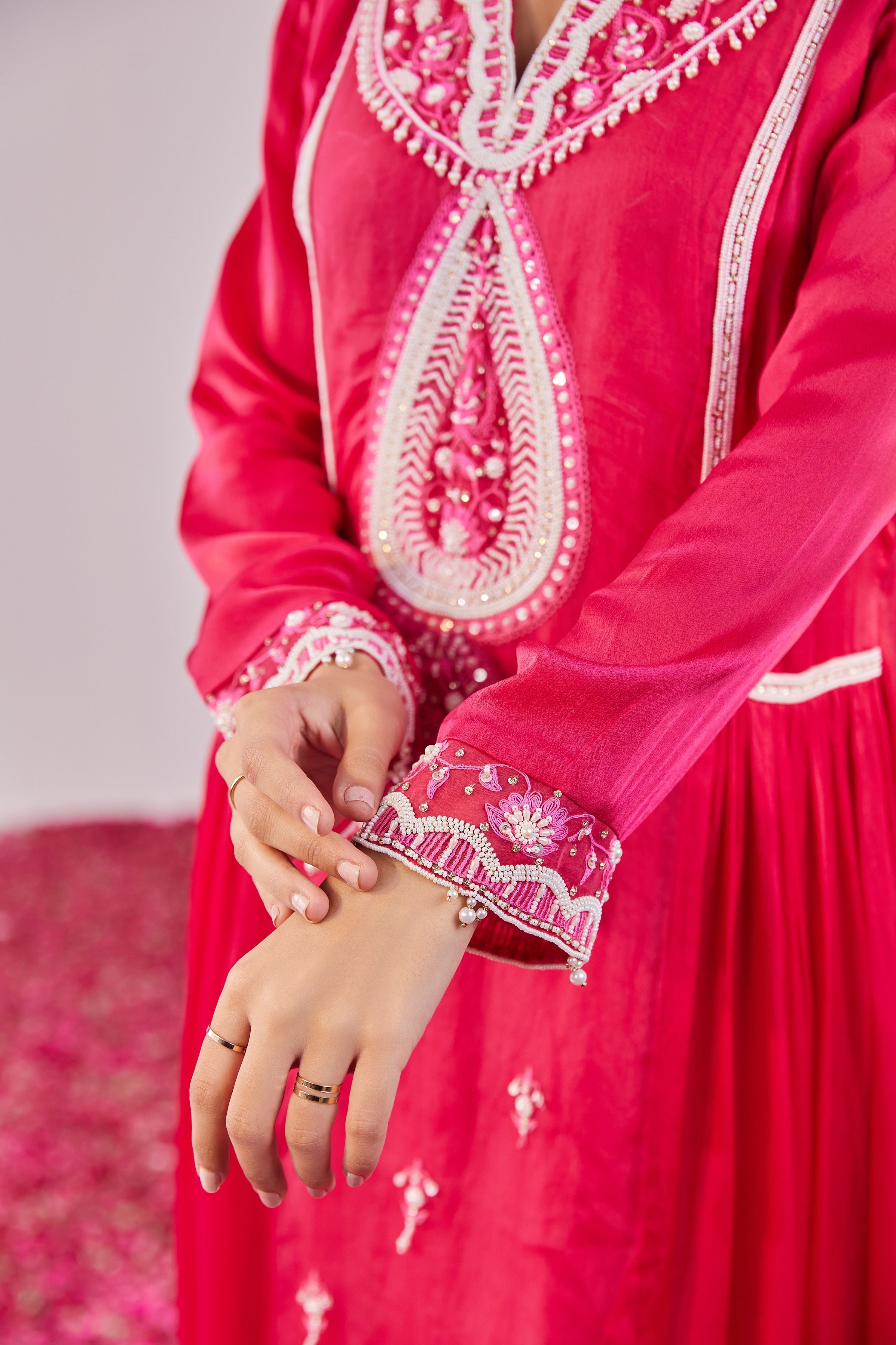 Rani Pink Kurta Set