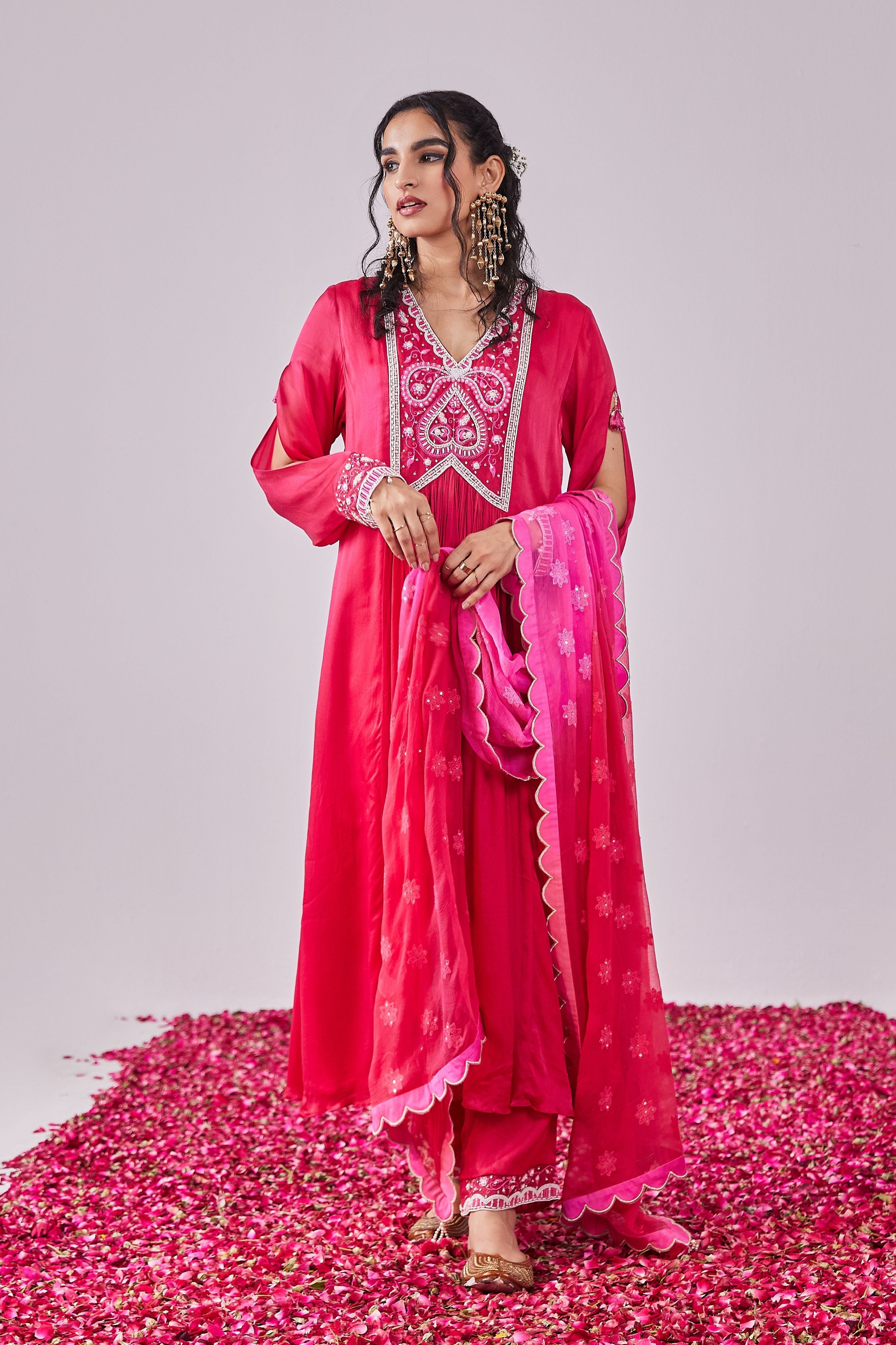 Nazakat Pink Kurta Set